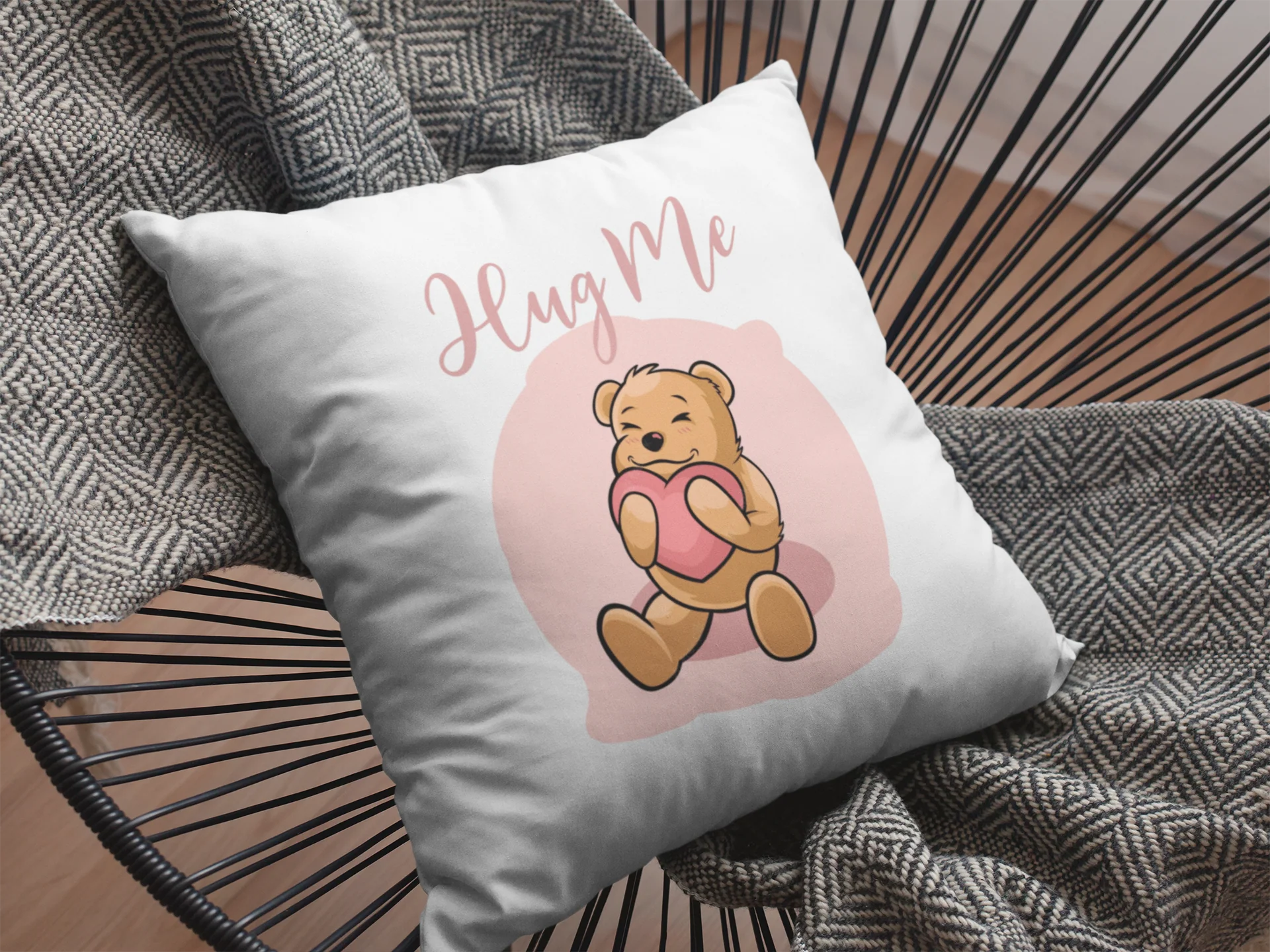 Hug Me Printed Cushion - Image 2