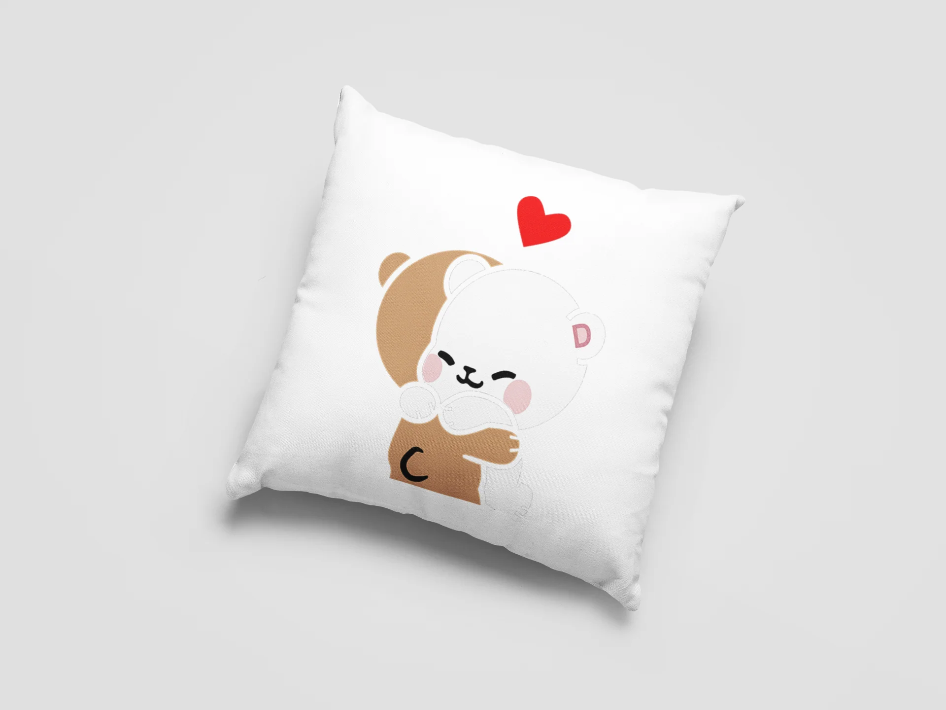 Mocha Bear Printed Cushion - Image 16
