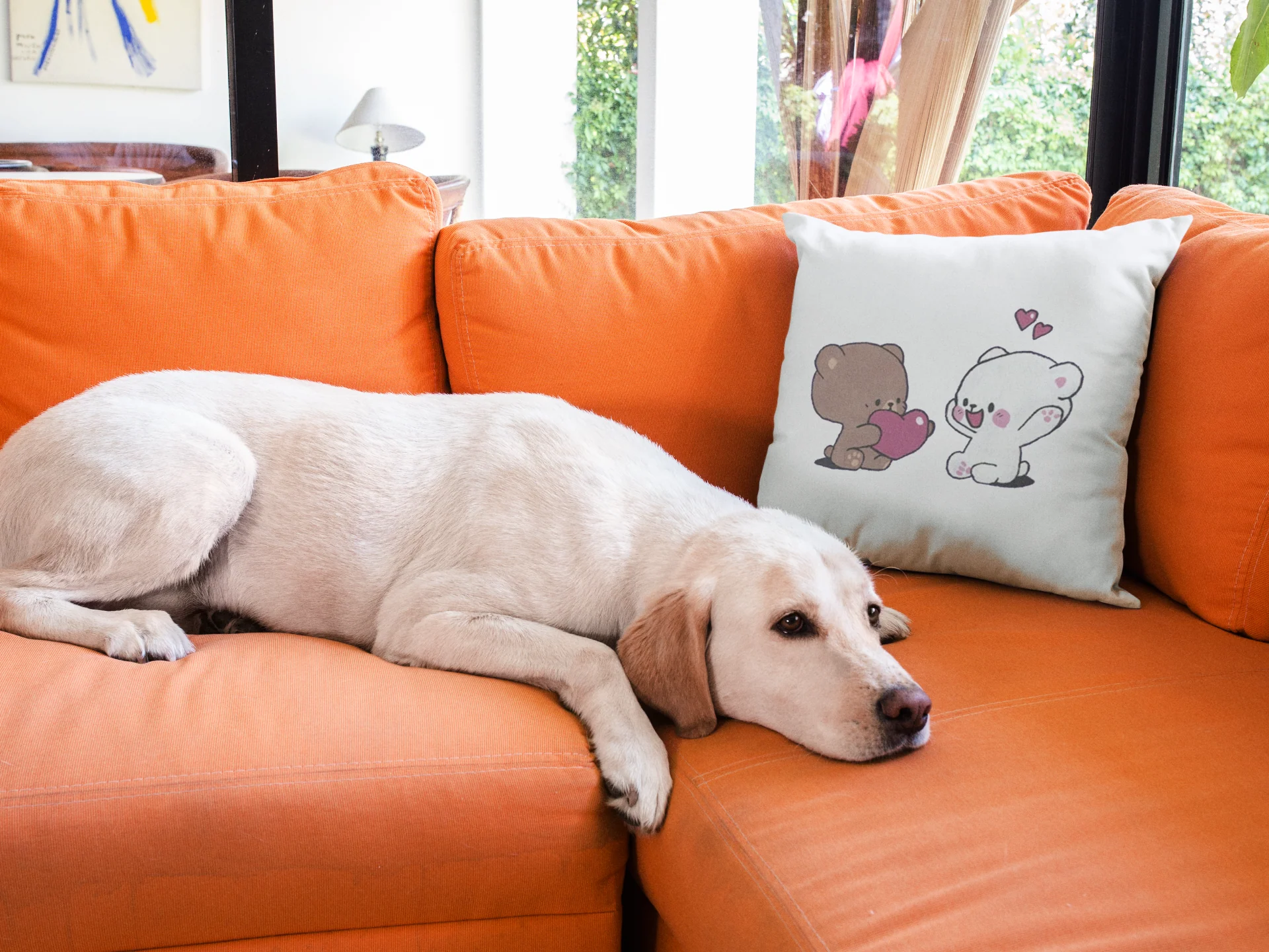 Mocha Bear Printed Cushion - Image 21