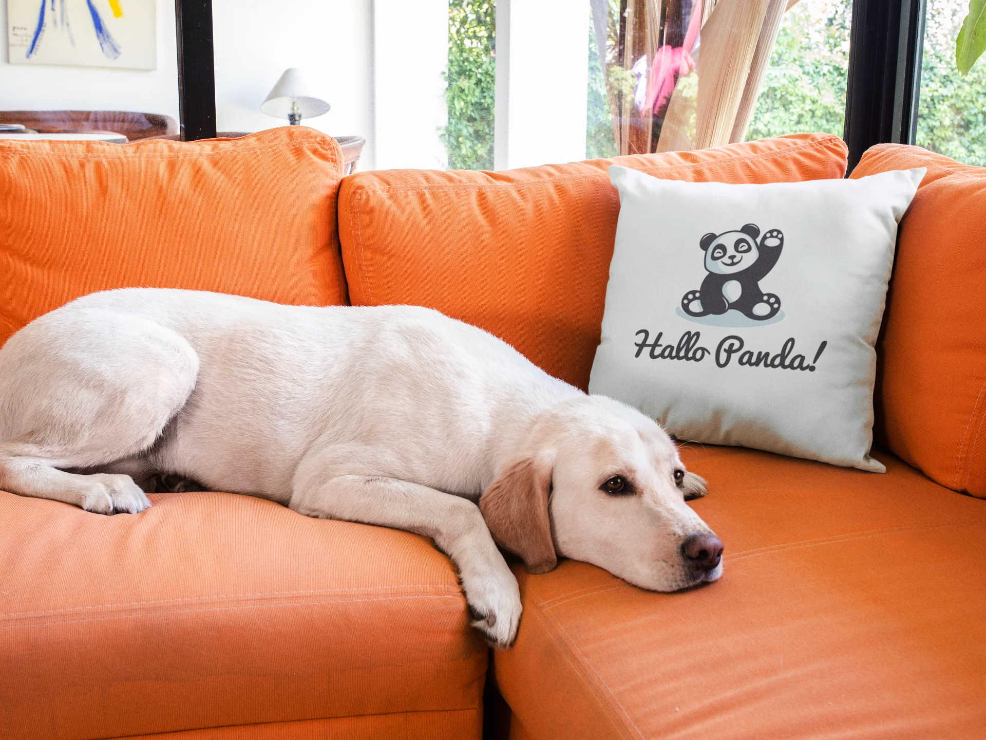Hello Panda Printed Cushion - Image 3