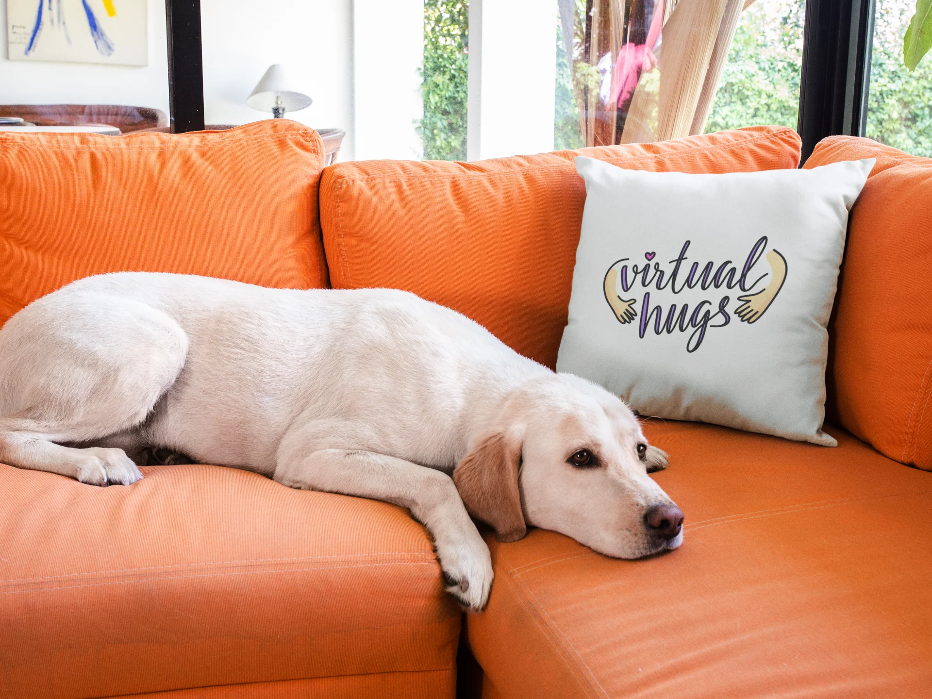 Hug Printed Cushion - Image 3