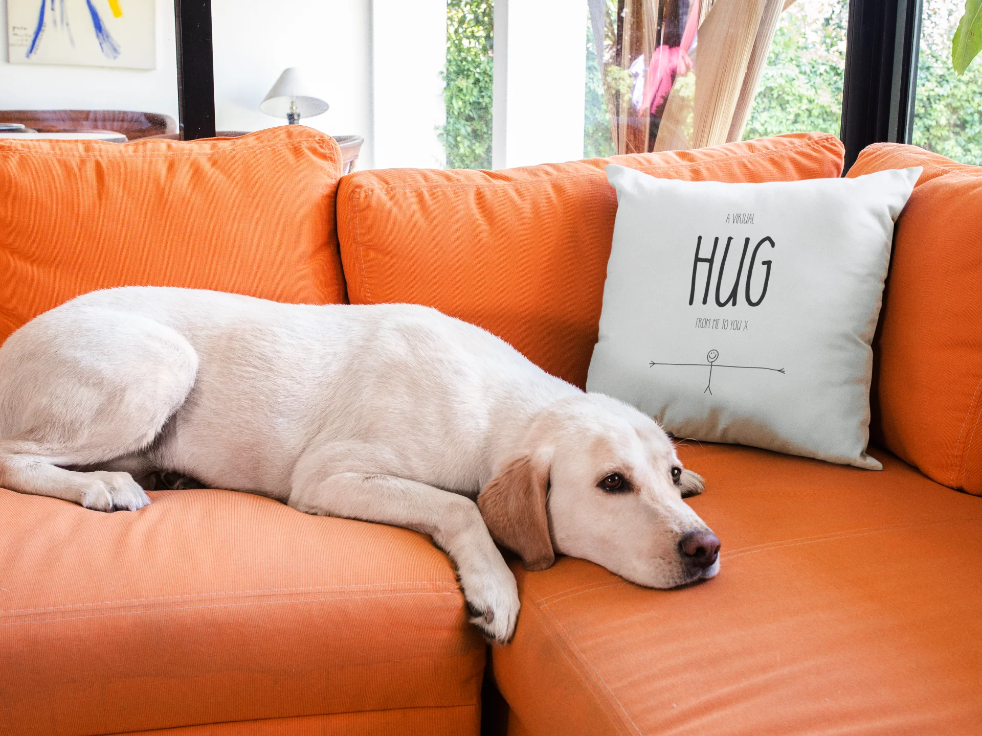 Hug Printed Cushion - Image 3