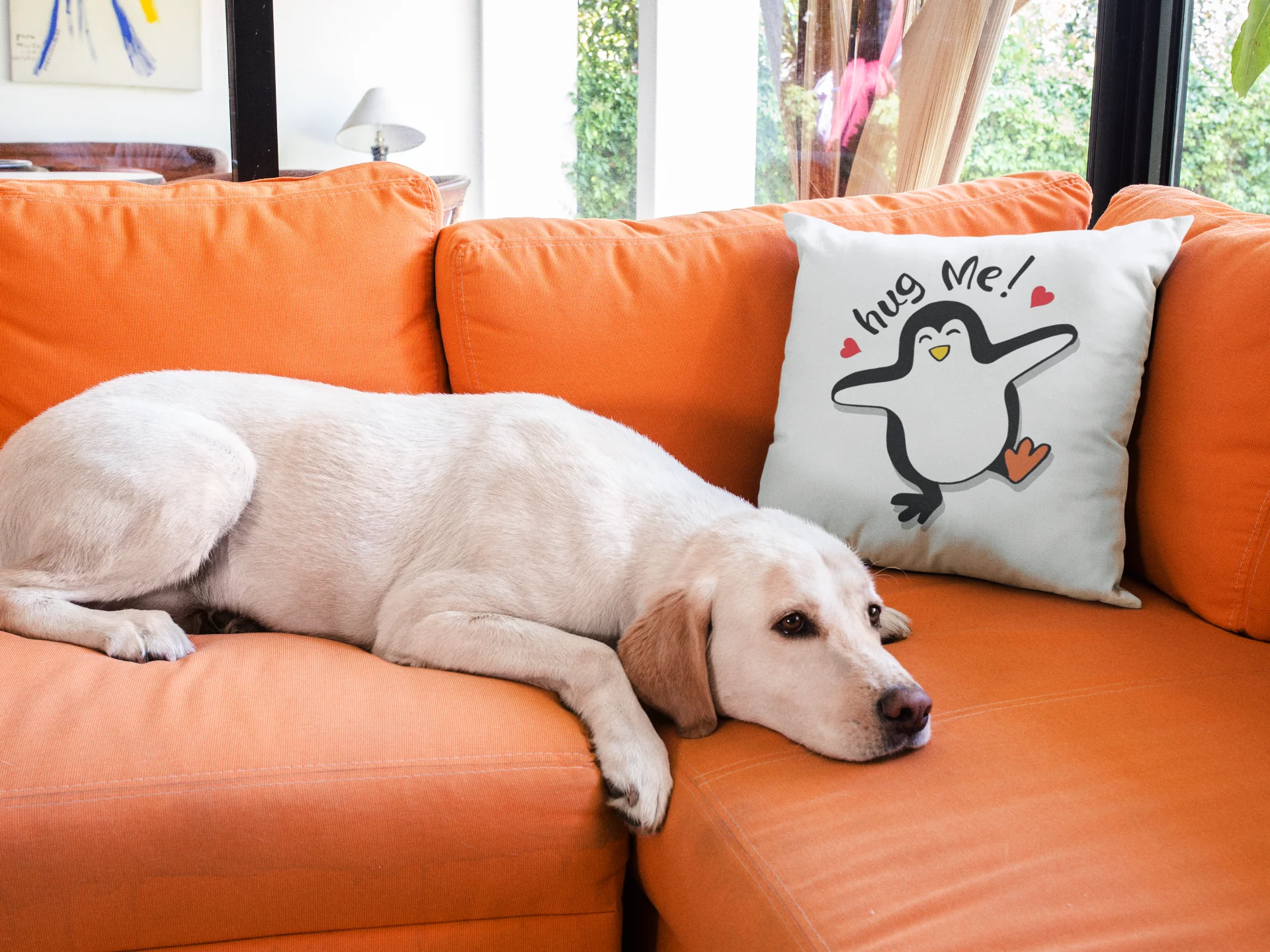 Hug Me Printed Cushion - Image 3