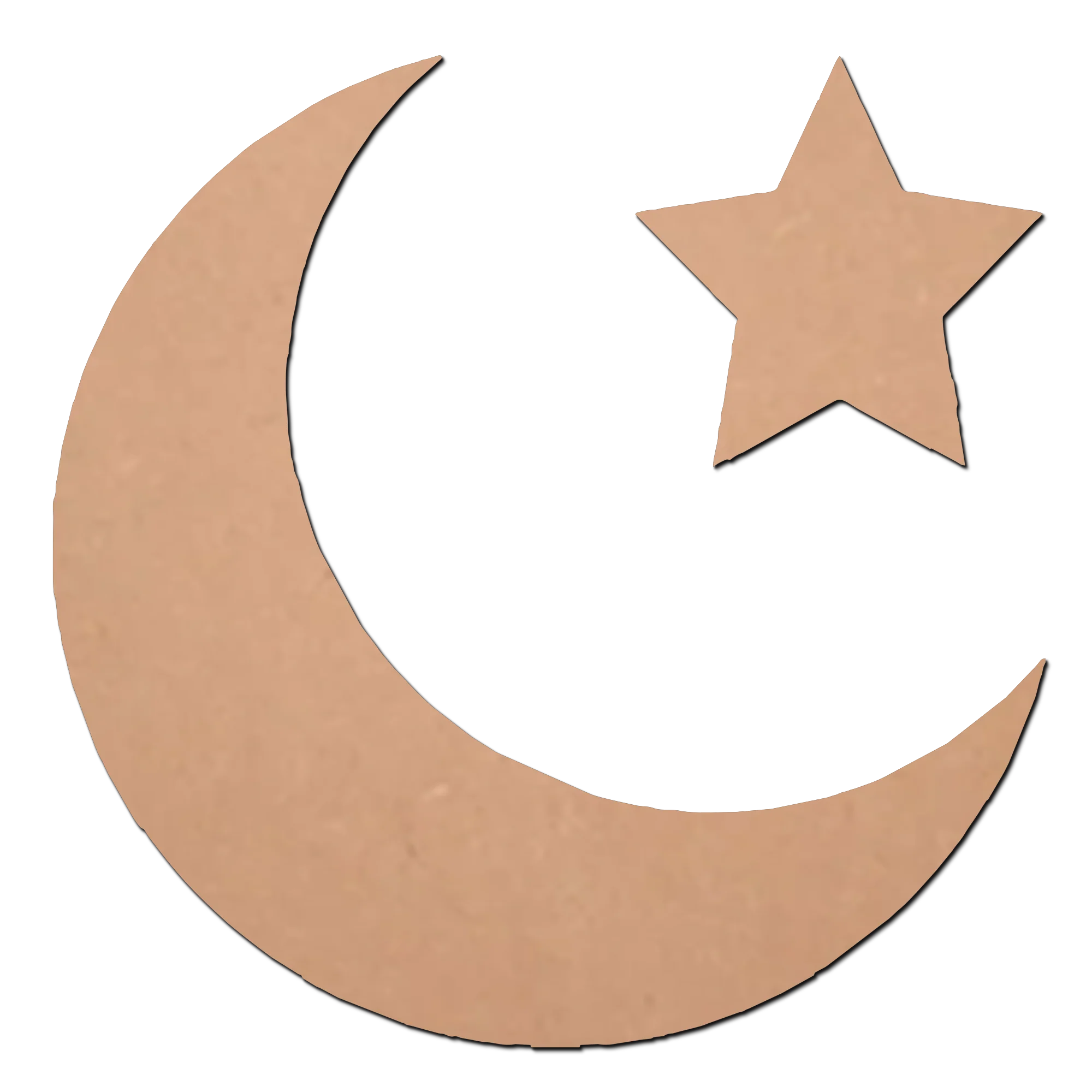 Moon Star 3 MDF Cutouts for Art and Craft Work / Craft Shapes