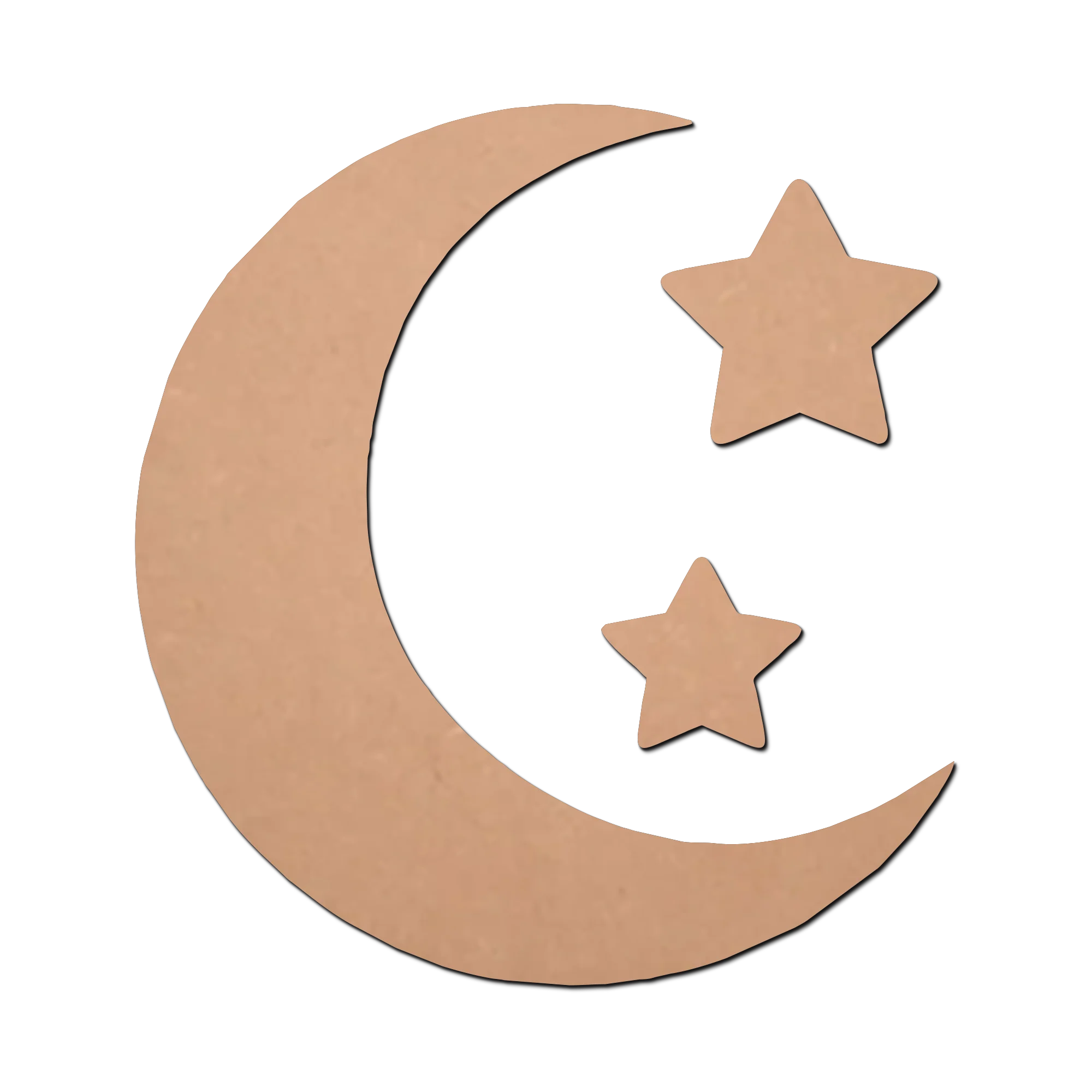 Moon Star MDF Cutouts for Art and Craft Work / Craft Shapes