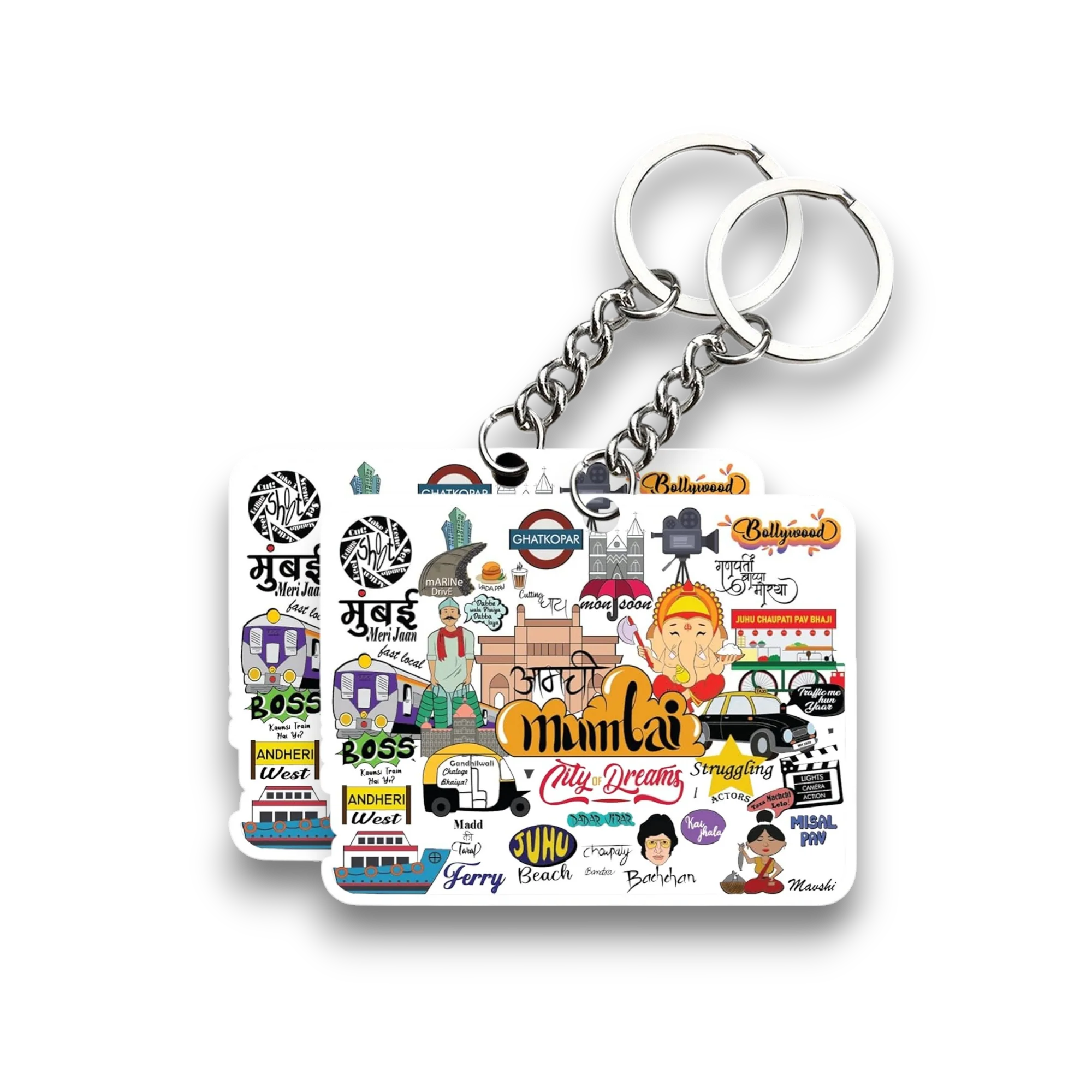 Mumbai Key chain ( Set of 2 ) - Image 2