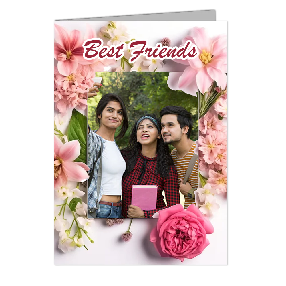 My Best Friends - Customized Greeting Card - Add Your Own Photo