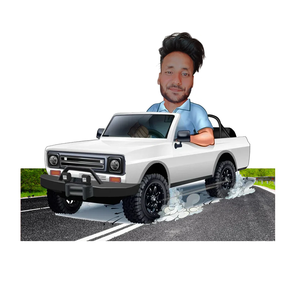My Car Personalized Caricature