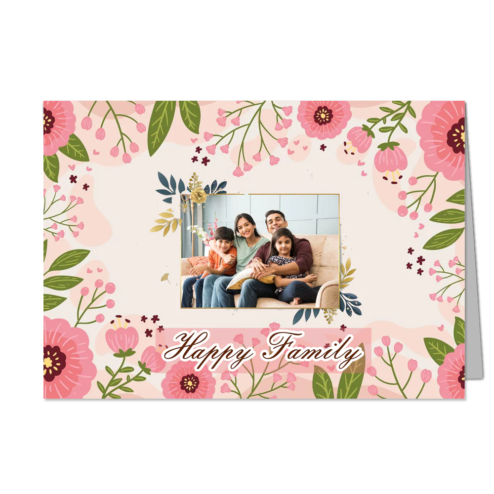 My Family - Customized Greeting Card - Add Your Own Photo
