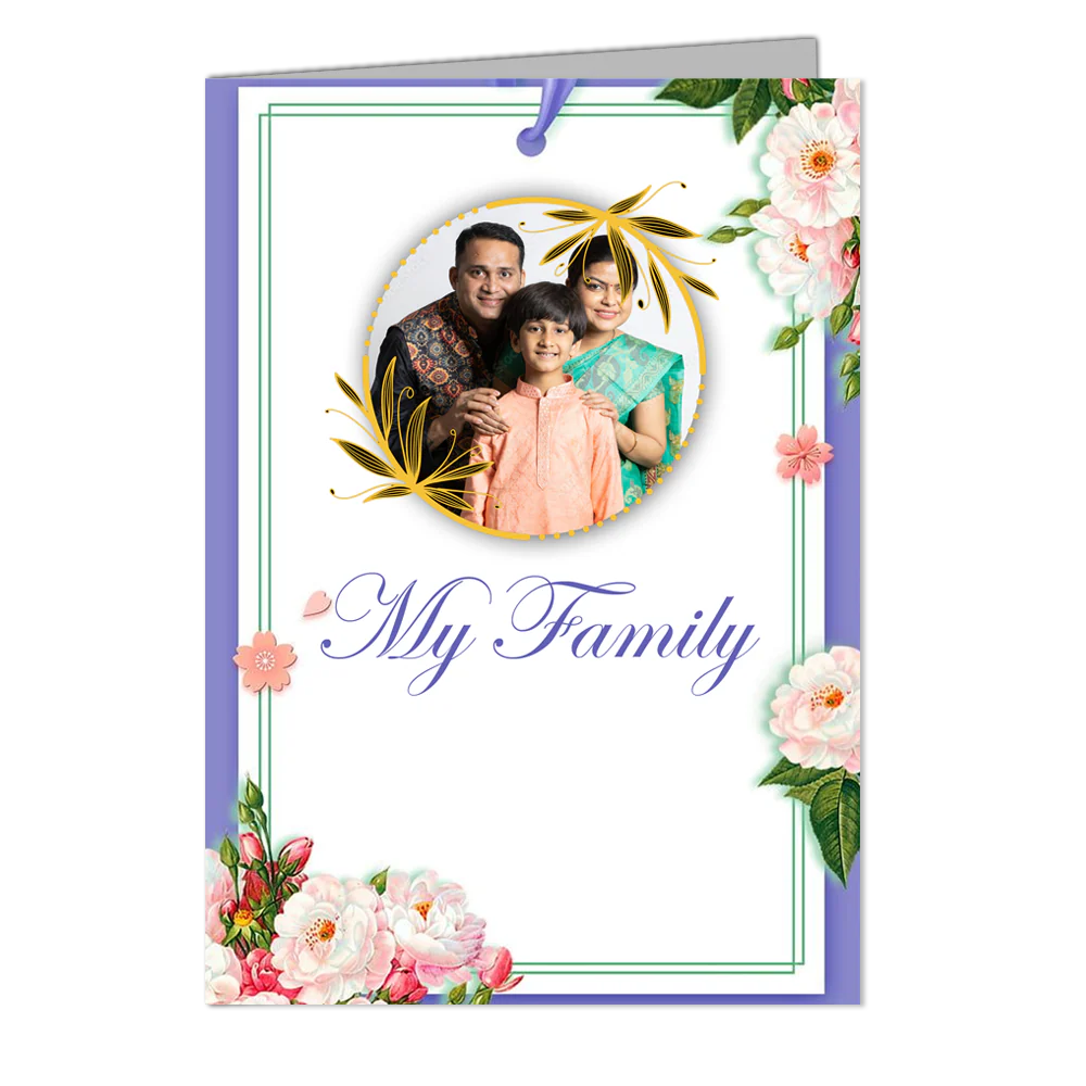My Family - Customized Greeting Card - Add Your Own Photo
