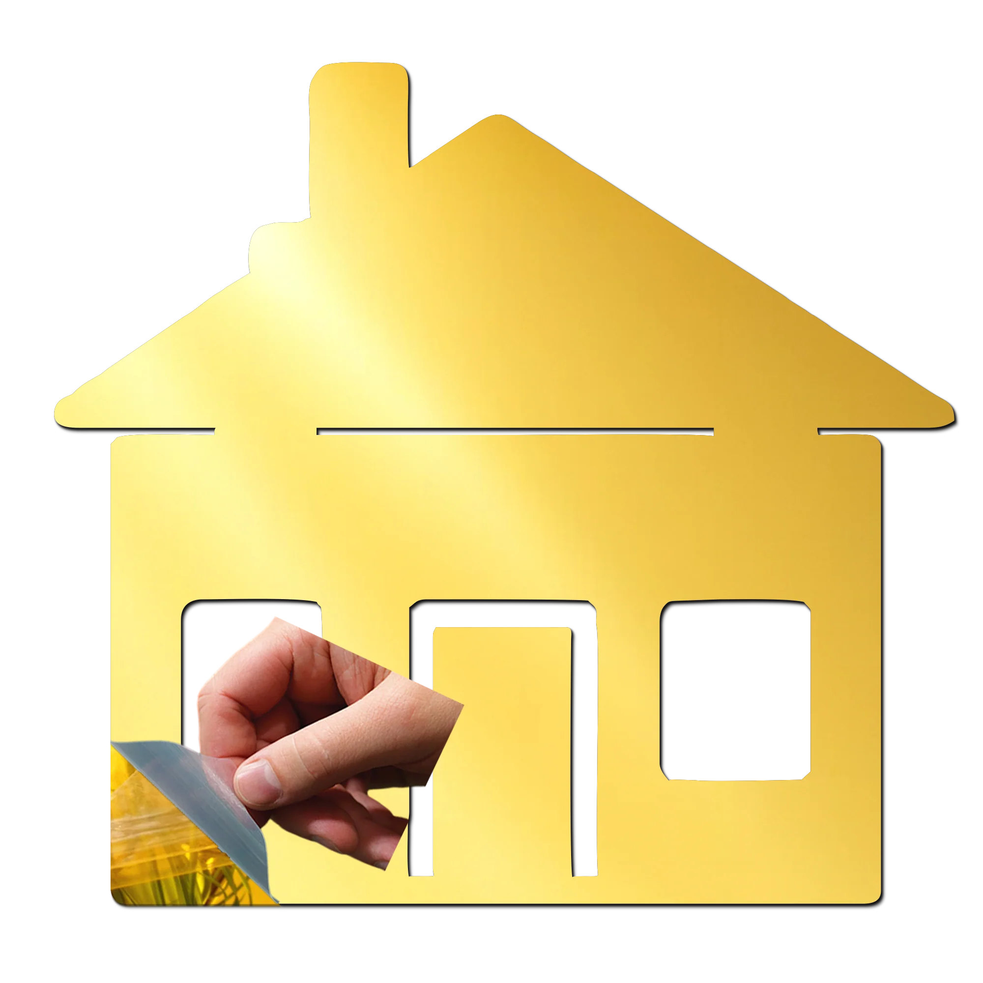 My Home Golden Acrylic Cutout for Resin Art / Art and Craft