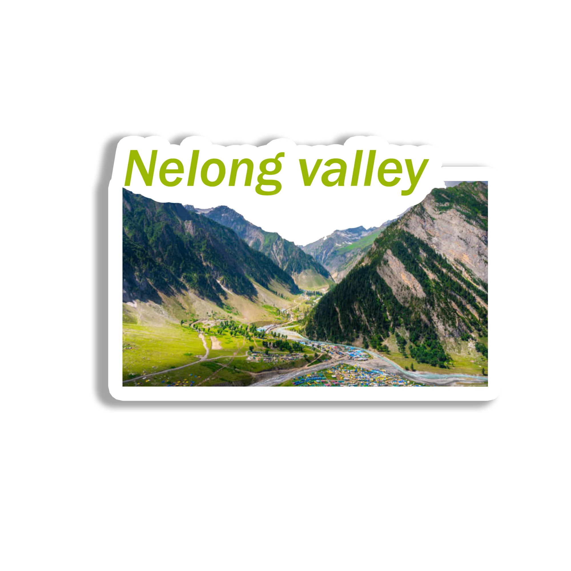 Nelong Valley Scenery Souvenir Fridge Magnet
