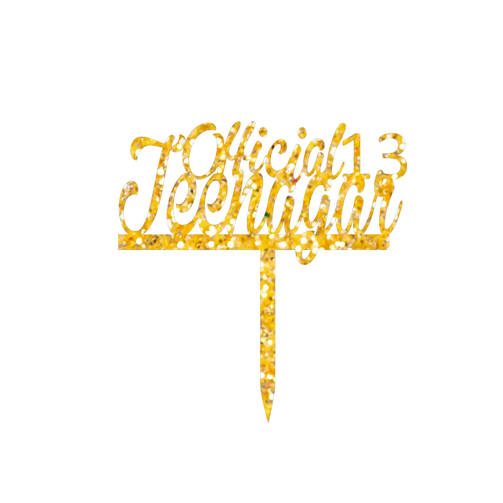 Official 13 Teenager Customize Cake Topper - Image 3