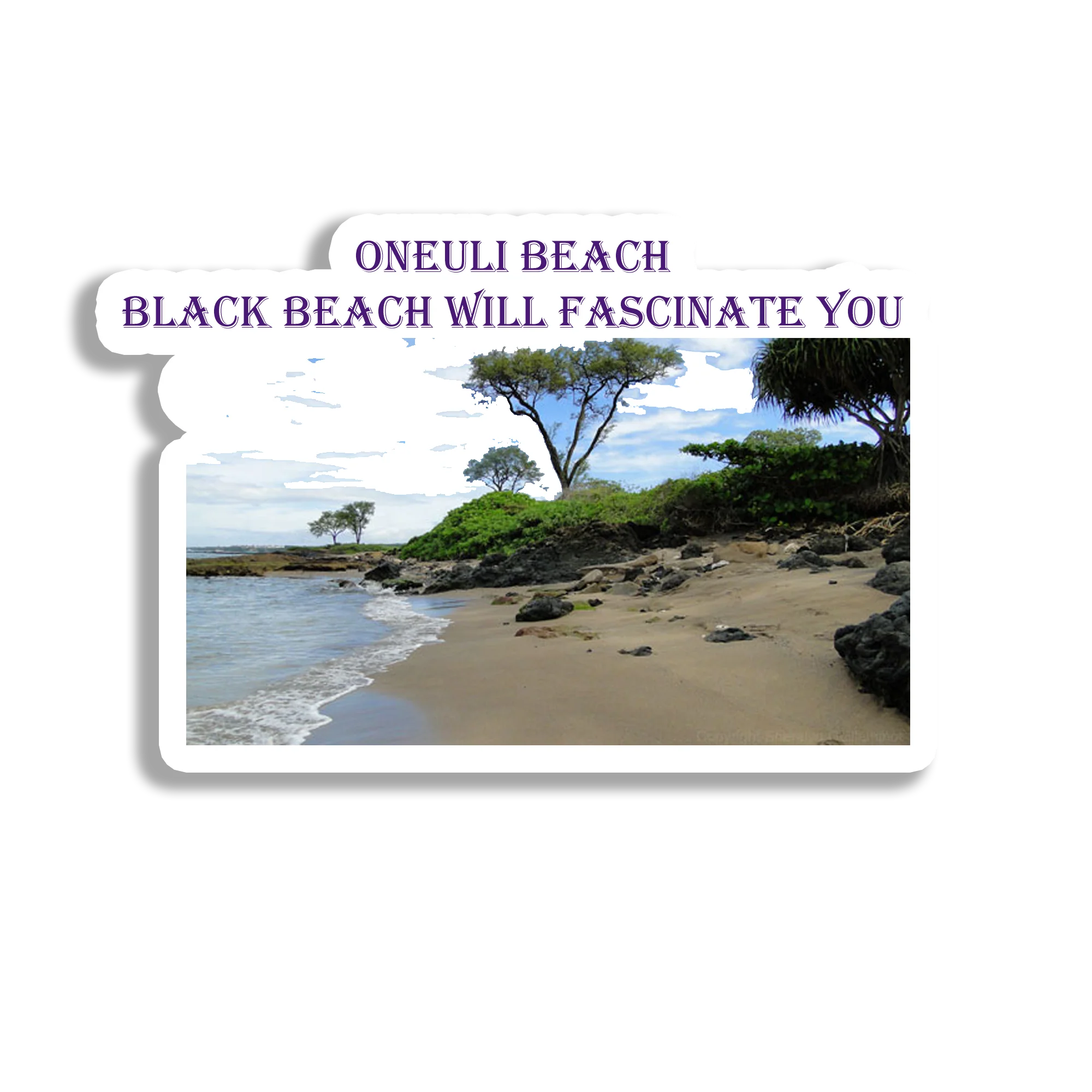 Oneuli Beach Beautiful Souvenir Fridge Magnet