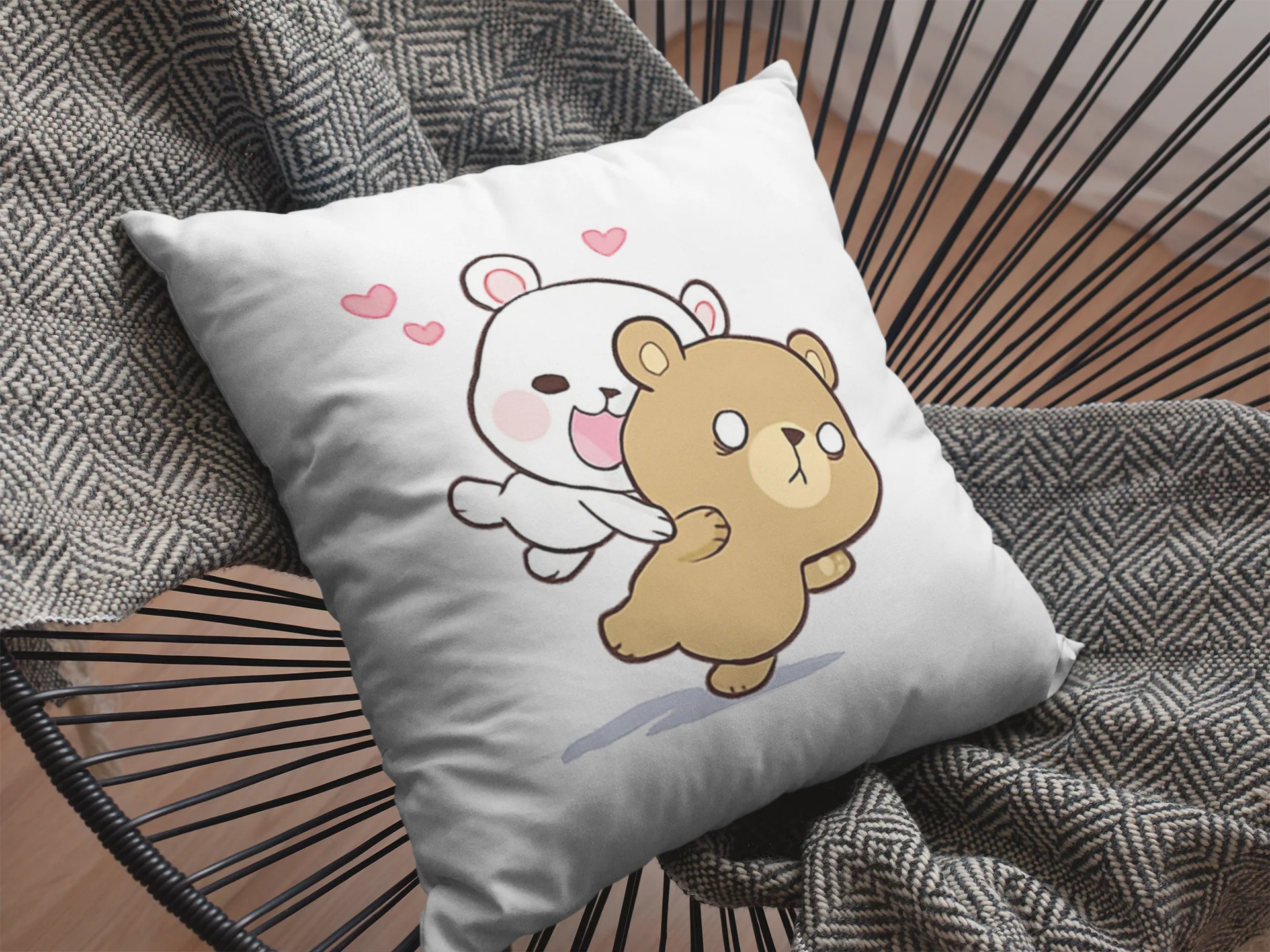 Panda Printed Cushion - Image 2