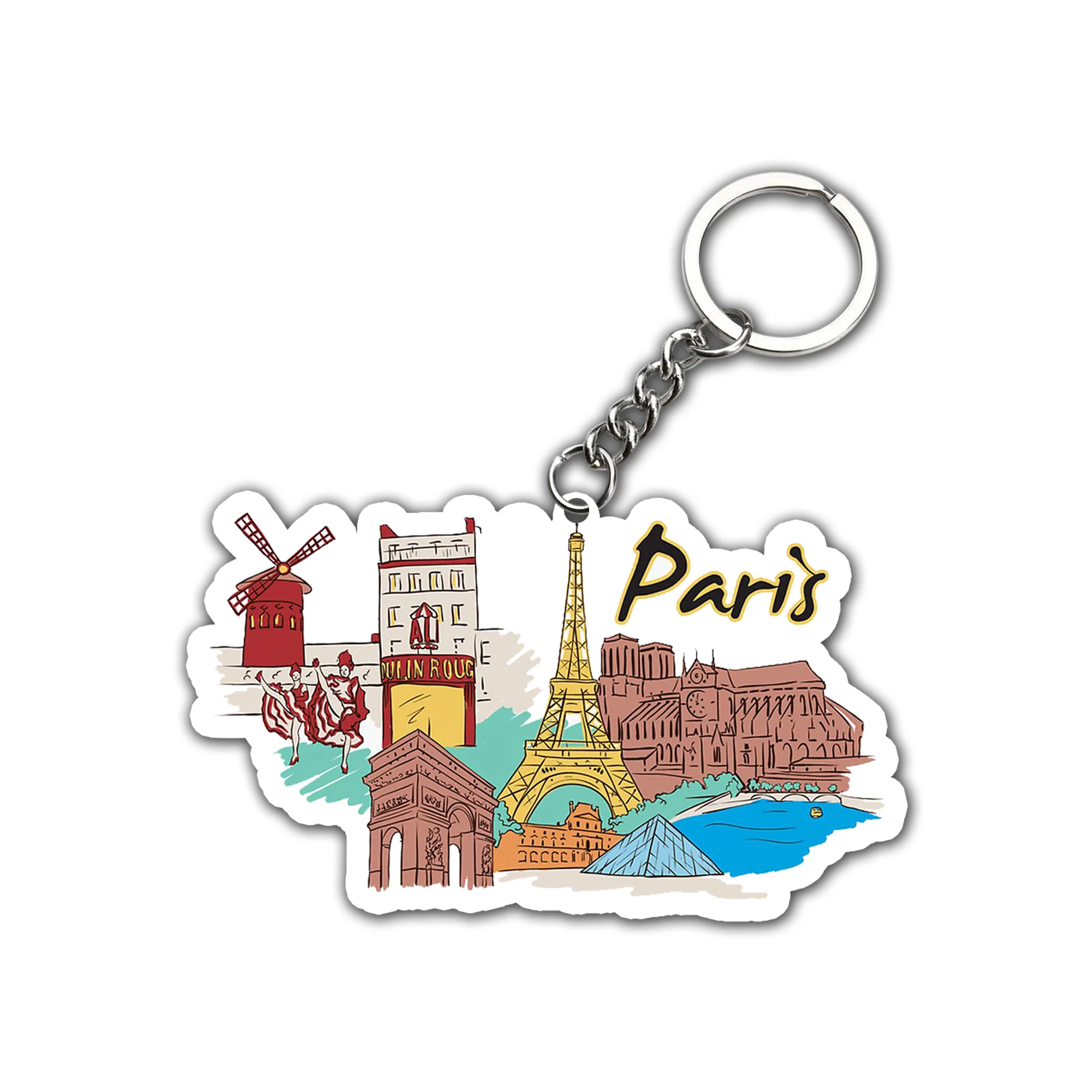 Paris city Key chain ( Set of 2 )