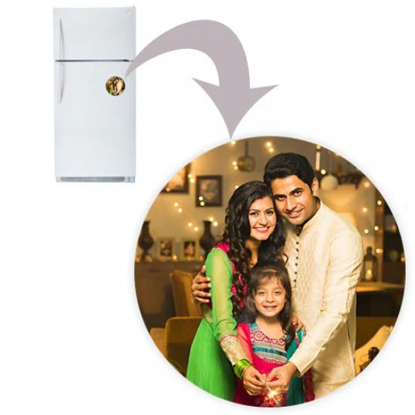 Personalized Fridge Magnet : Add Your Own Photo ( Size 7 cm ) - Image 6