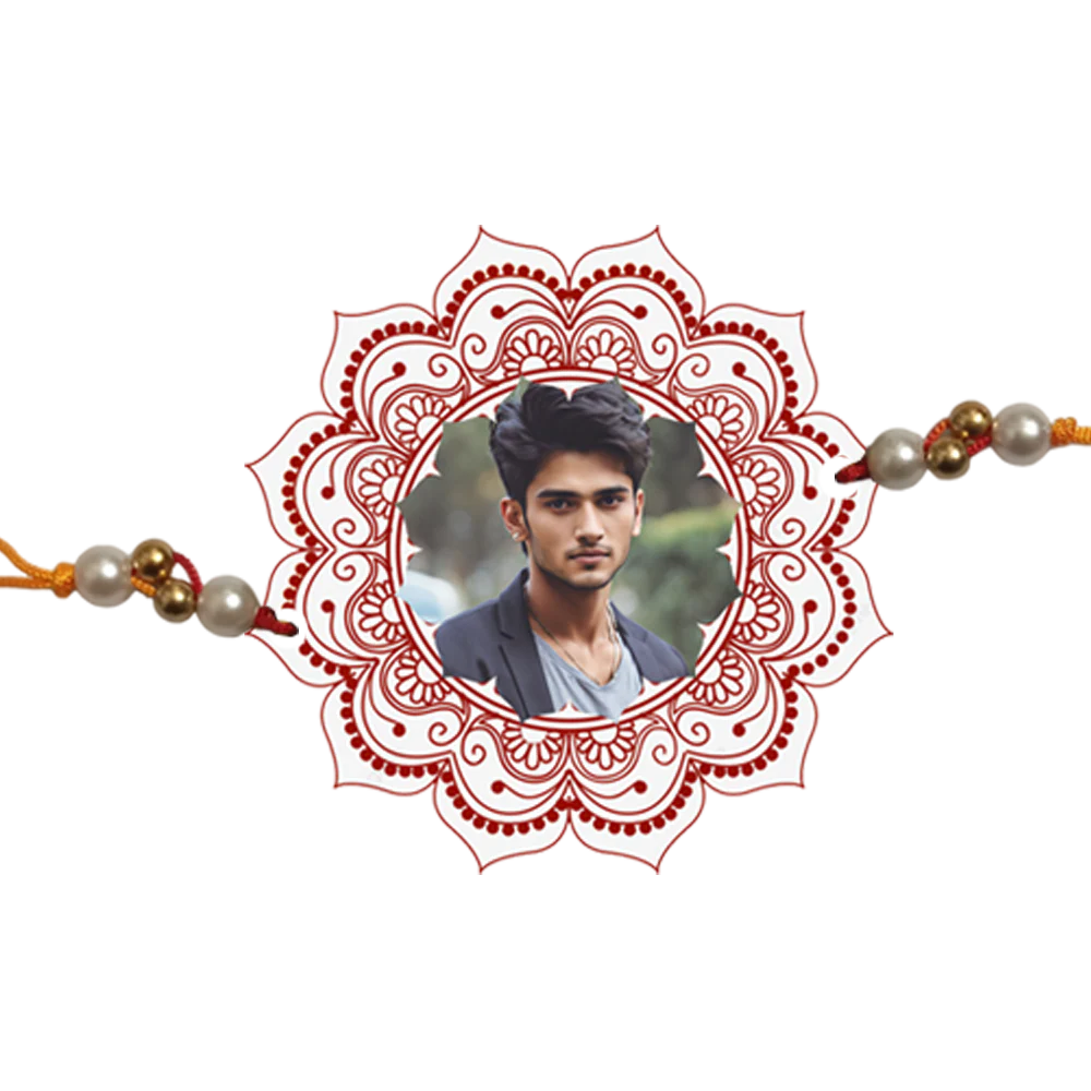 Photo Rakhi ( Customized / Personalized / I Love My Handsome Brother / Photo Rakhi