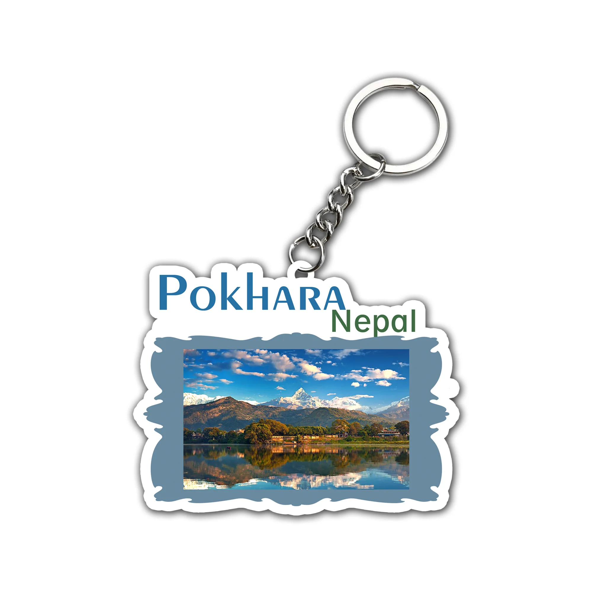 Pokhara Nepal Key chain ( Set of 2 )
