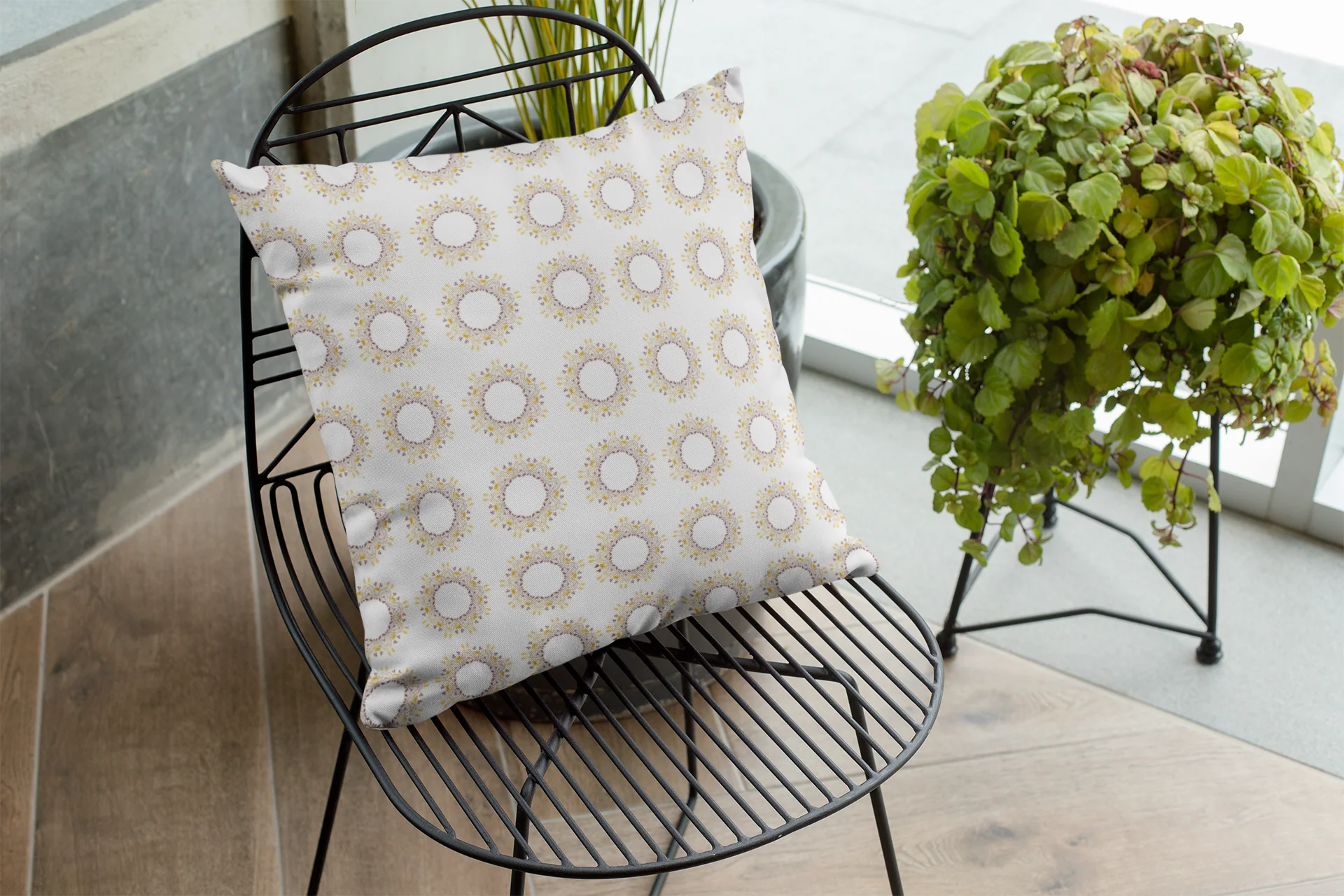Printed Ethnic Cushion Cover with Filler Included ( 12 inch x 12 inch ) - Image 14