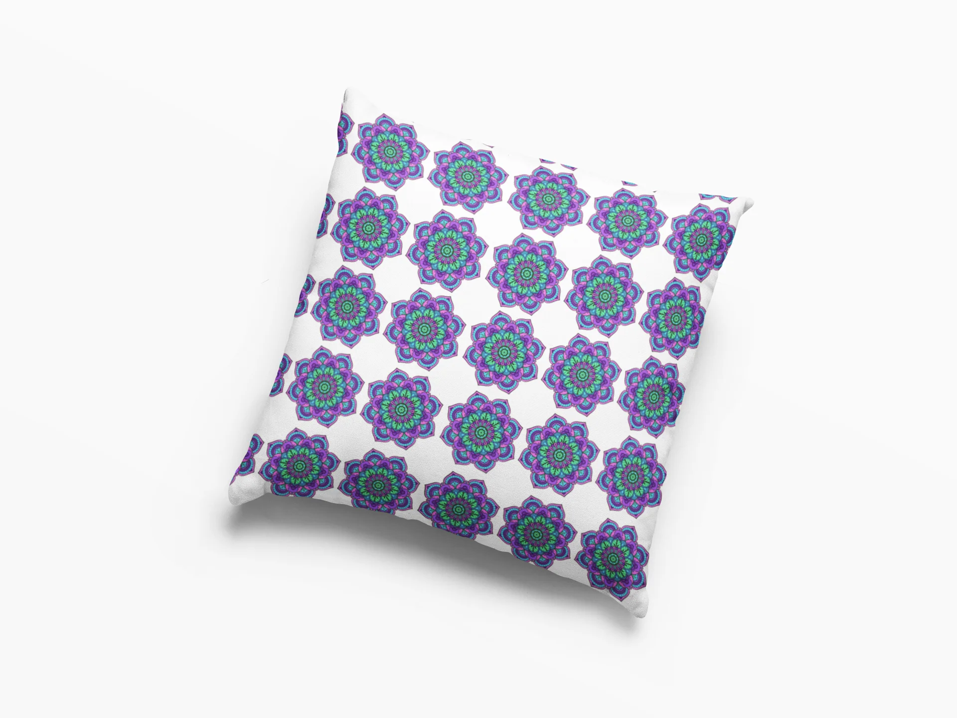 Printed Ethnic Cushion Cover with Filler Included ( 12 inch x 12 inch ) - Image 4