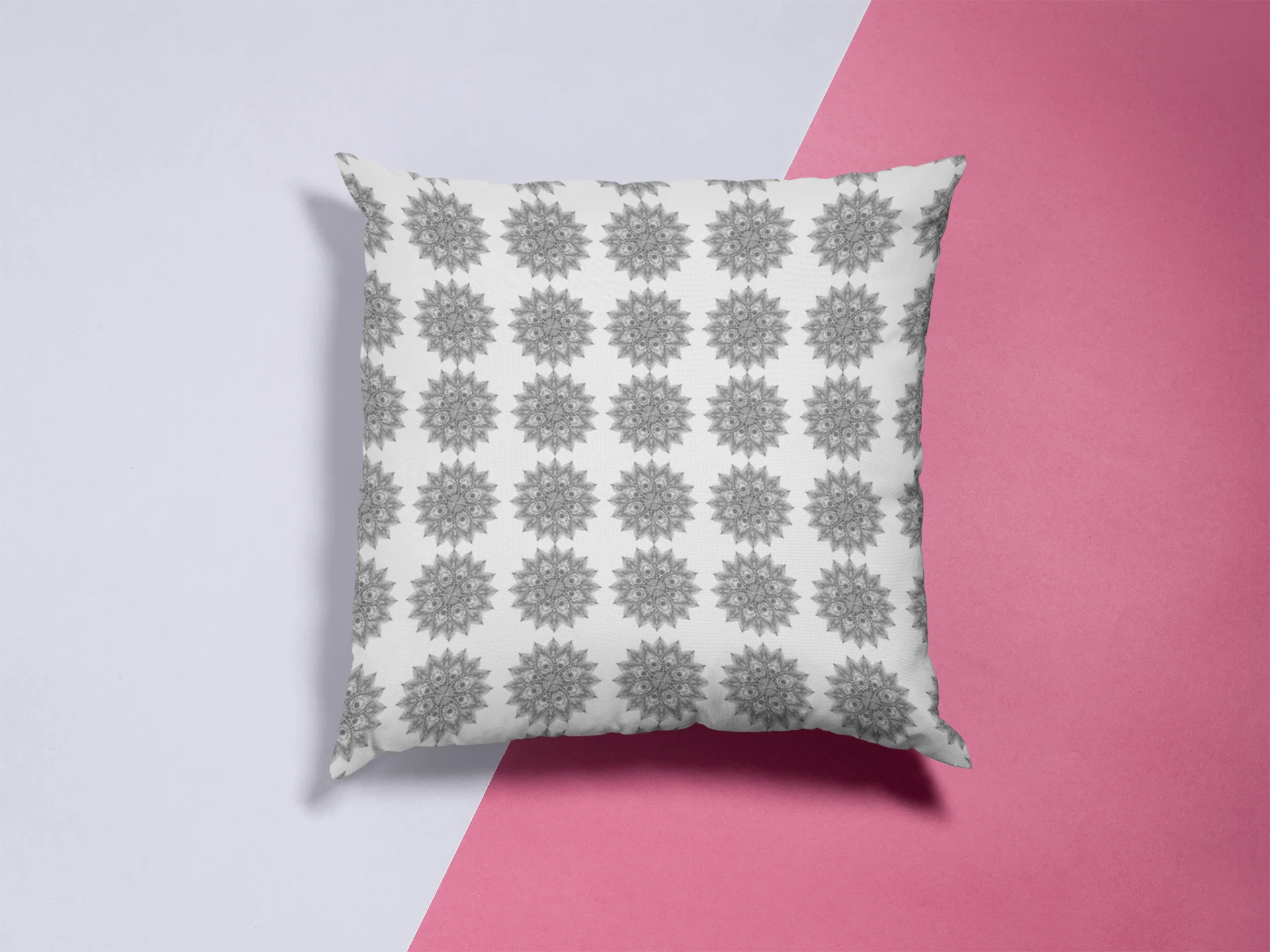 Printed Ethnic Cushion Cover with Filler Included ( 12 inch x 12 inch )