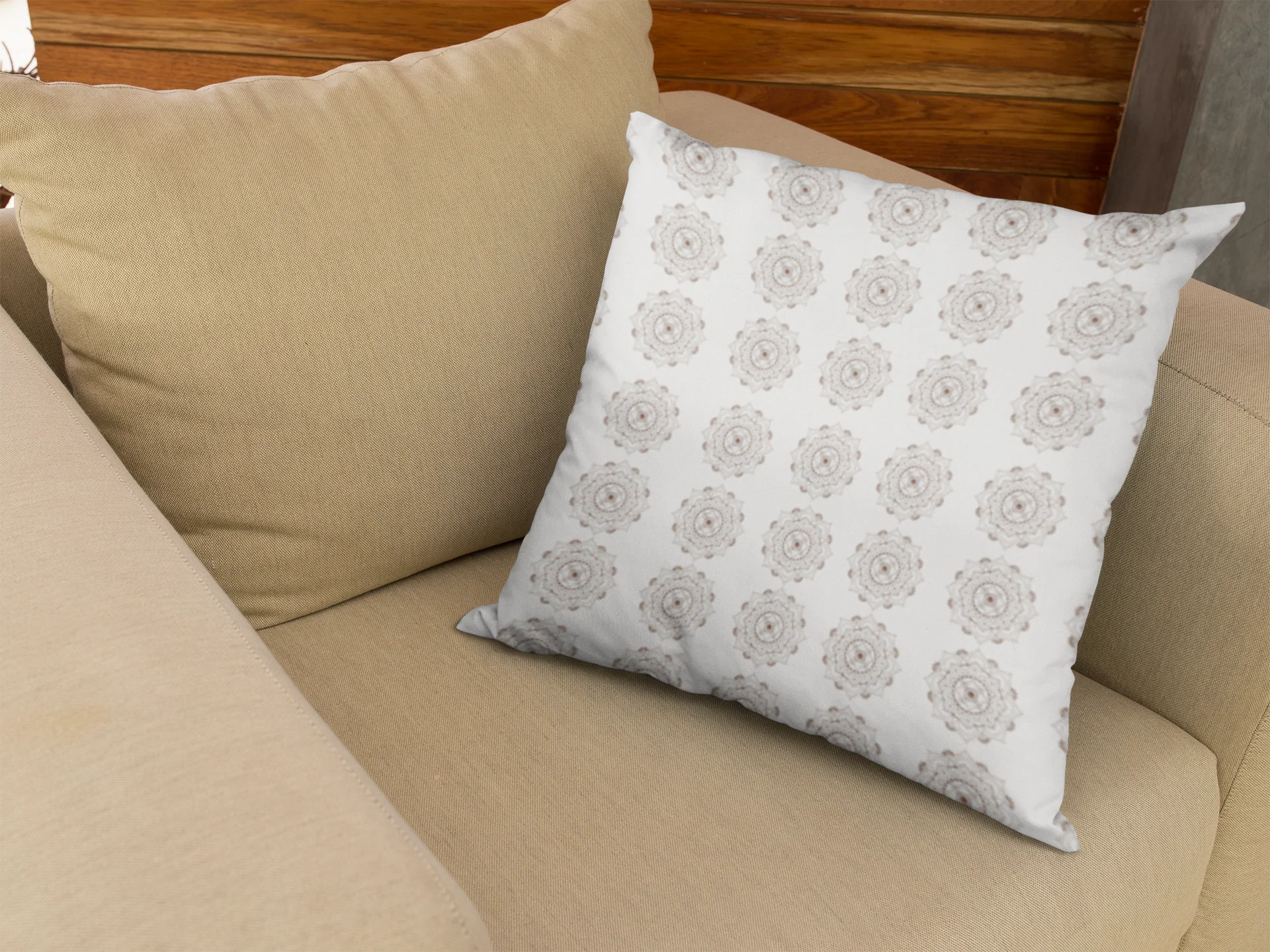 Printed Ethnic Cushion Cover with Filler Included ( 12 inch x 12 inch ) - Image 3