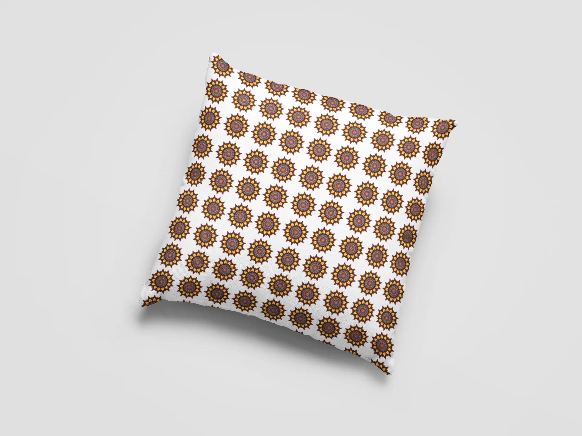 Printed Ethnic Cushion Cover with Filler Included ( 12 inch x 12 inch ) - Image 4