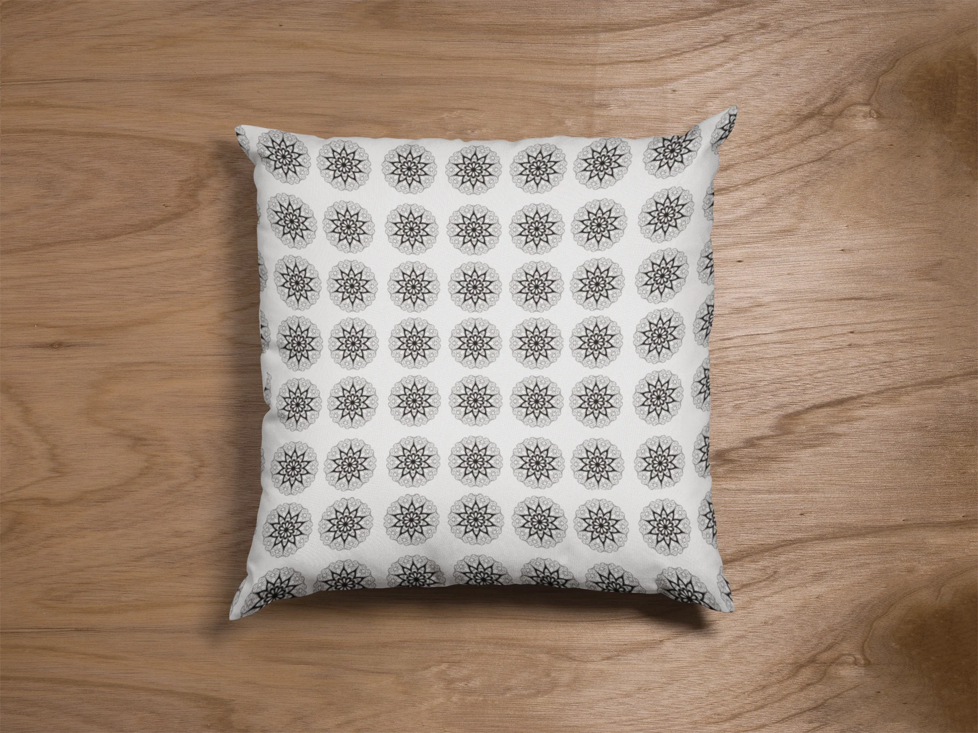 Printed Ethnic Cushion Cover with Filler Included ( 12 inch x 12 inch )