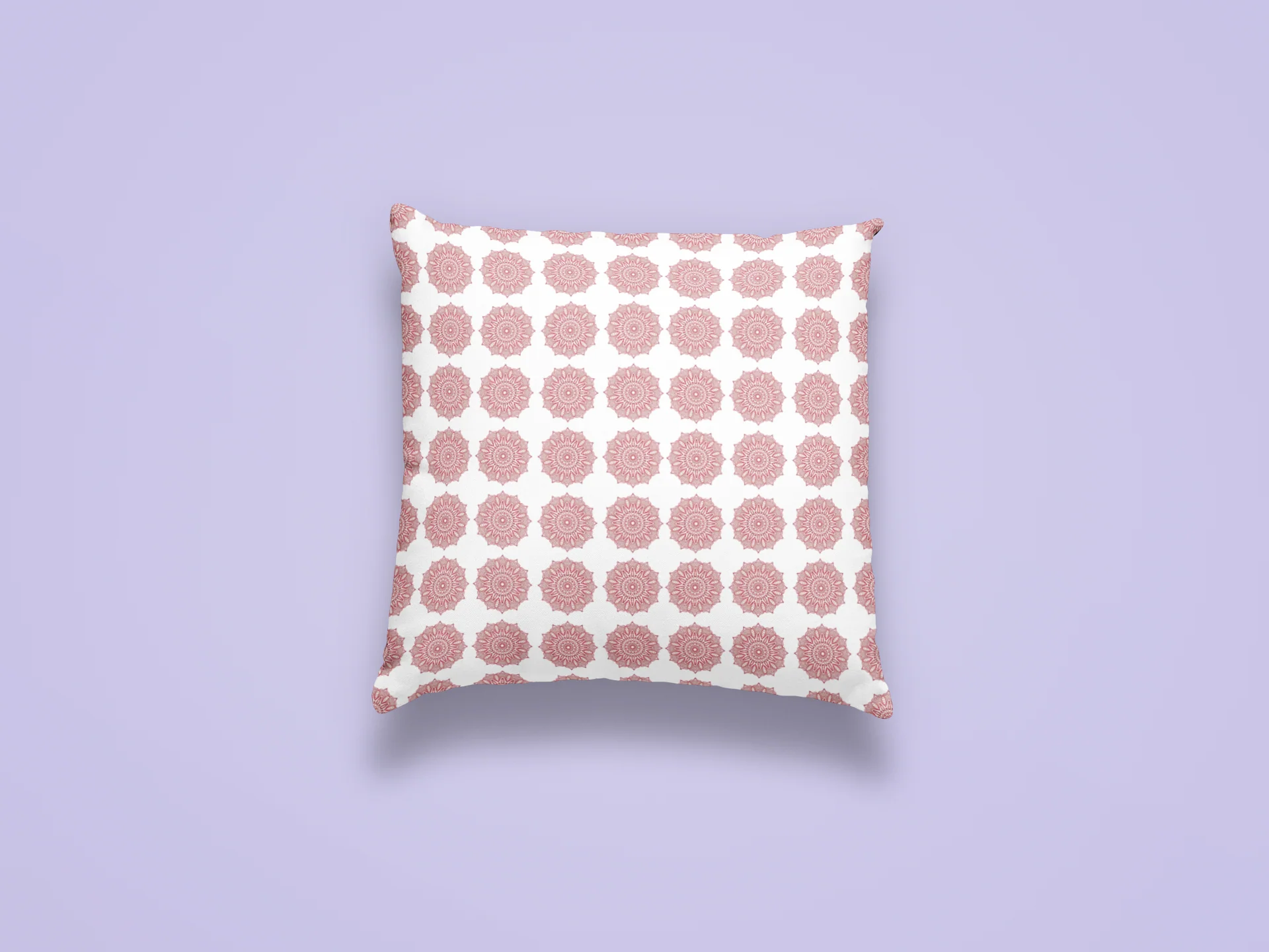 Printed Ethnic Cushion Cover with Filler Included ( 12 inch x 12 inch )
