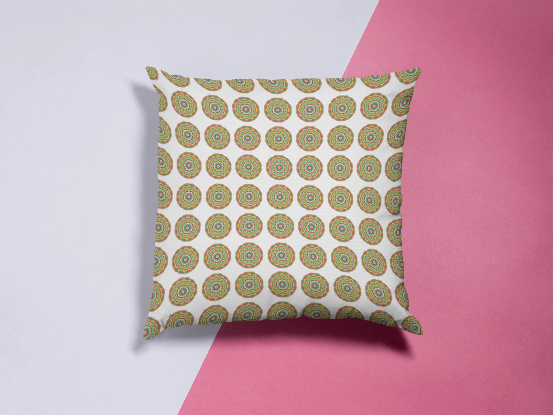 Printed Ethnic Cushion Cover with Filler Included ( 12 inch x 12 inch ) - Image 7