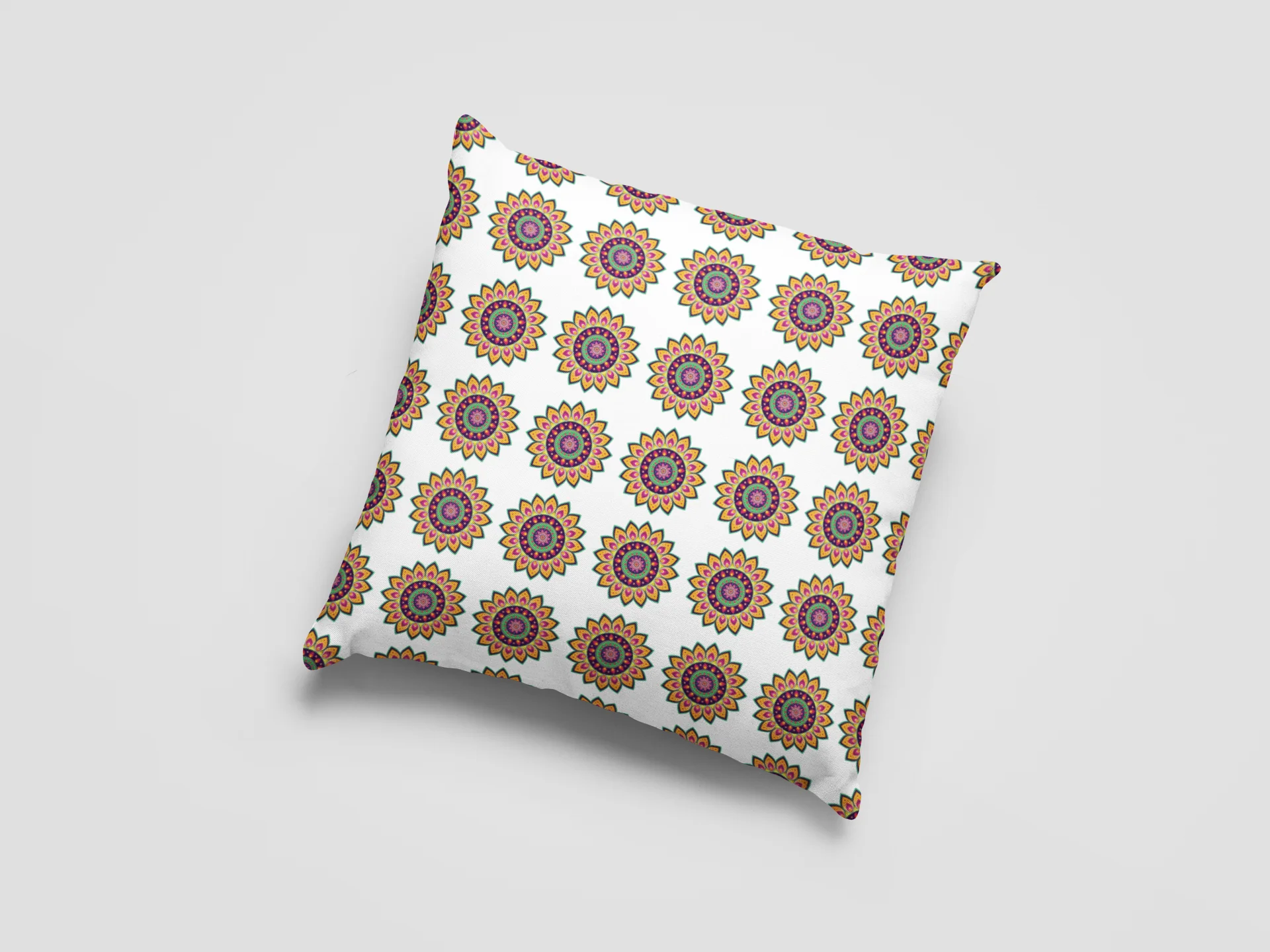 Printed Ethnic Cushion Cover with Filler Included ( 12 inch x 12 inch ) - Image 19