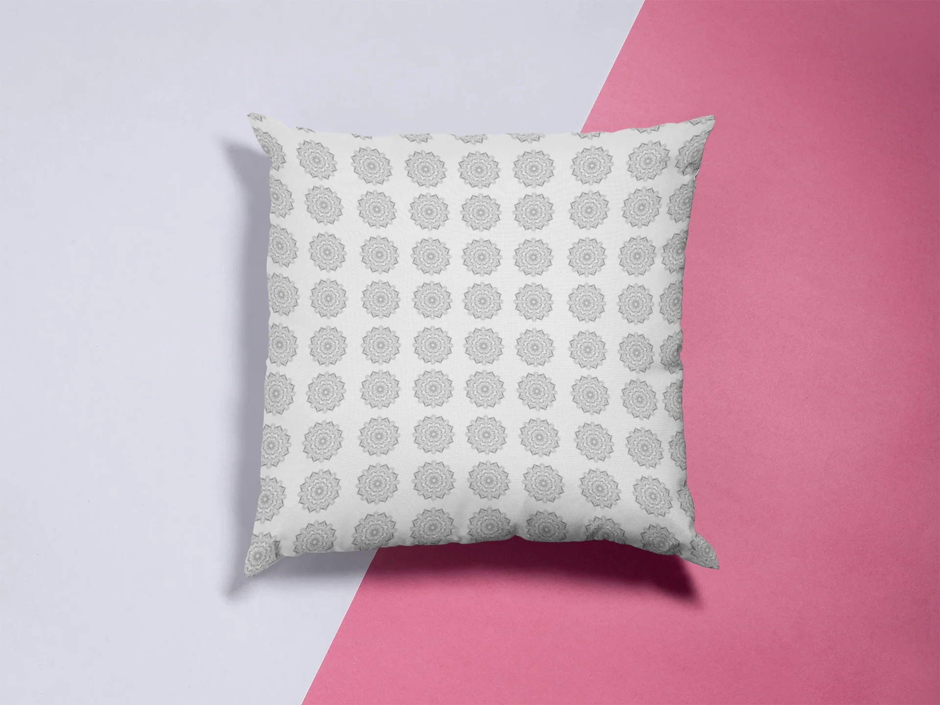 Printed Ethnic Cushion Cover with Filler Included ( 12 inch x 12 inch )