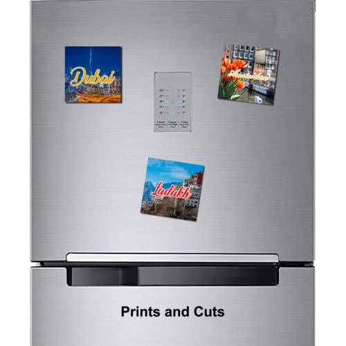 Prints and Cuts Dubai Set of Fridge Magnet and Key Chain (Combo) - Image 4