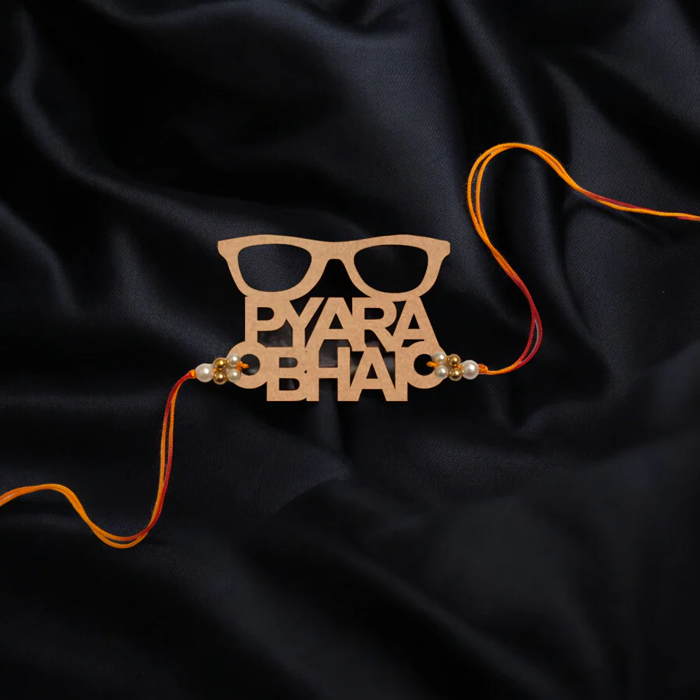 Pyara Bhai Wooden Rakhi ( Stylish ) - Image 3
