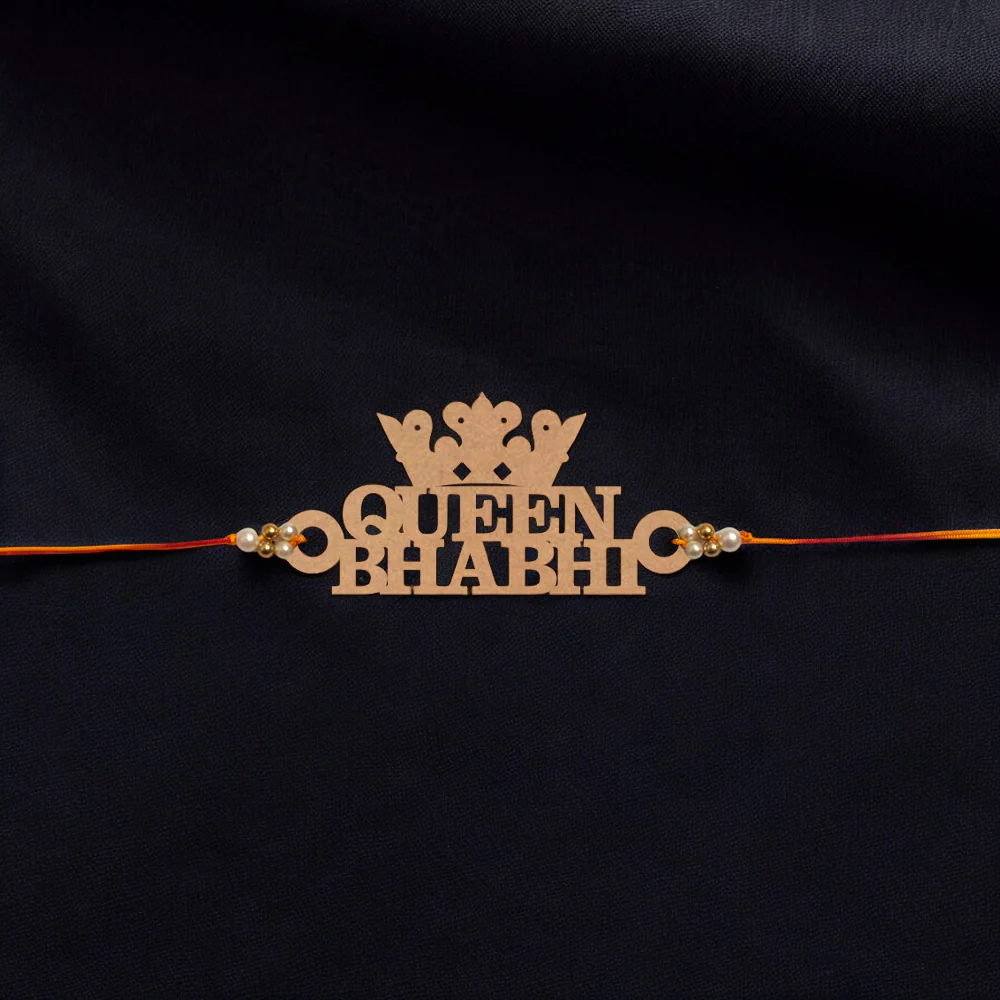 Queen Bhabhi Wooden Rakhi ( Pretty Bhabhi ) - Image 3