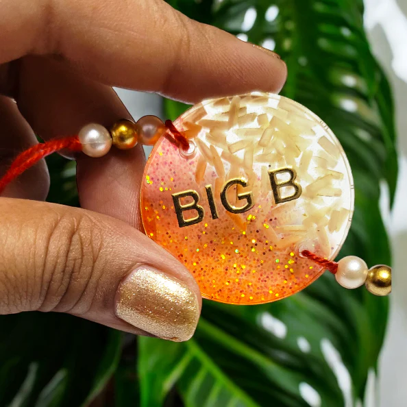 Resin Rakhi for Rakshabandhan ( Cosmic Red Collection ) - Image 4