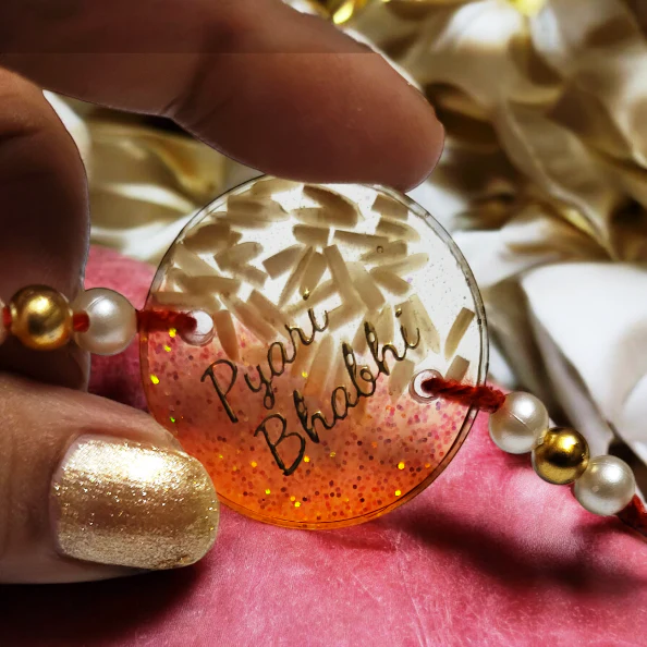 Resin Rakhi for Rakshabandhan ( Cosmic Red Collection ) - Image 9