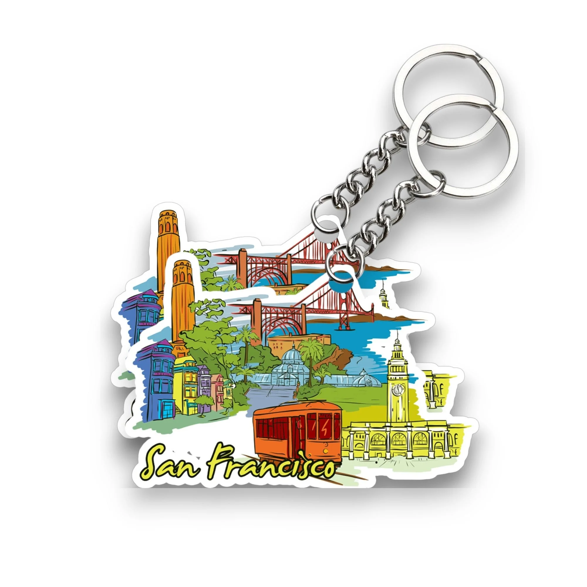 San Francisco Key chain ( Set of 2 ) - Image 2