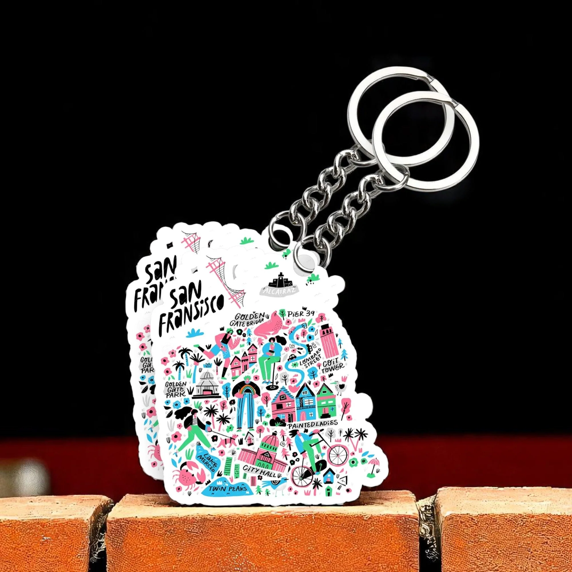 San Francisco Key chain ( Set of 2 )