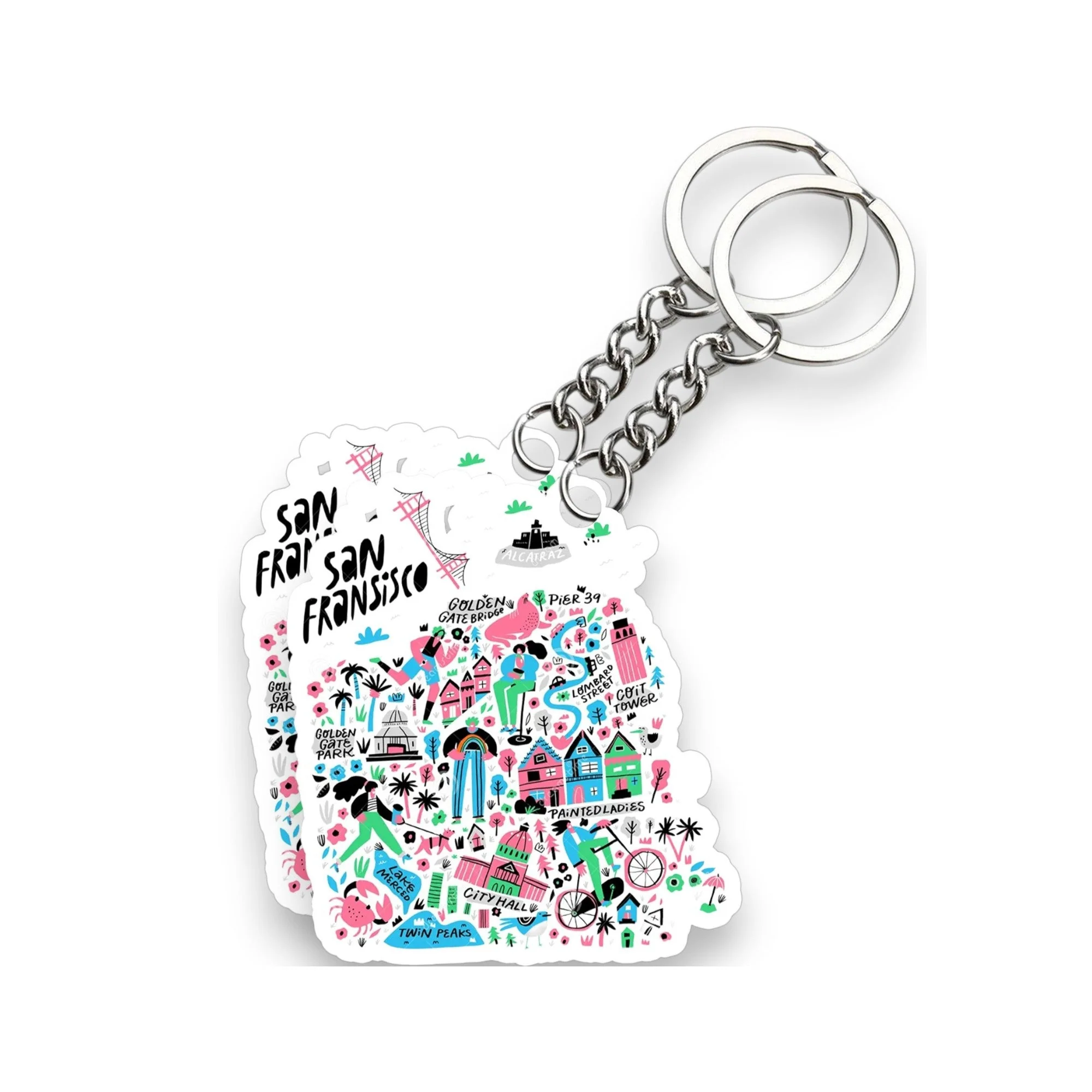 San Francisco Key chain ( Set of 2 ) - Image 2