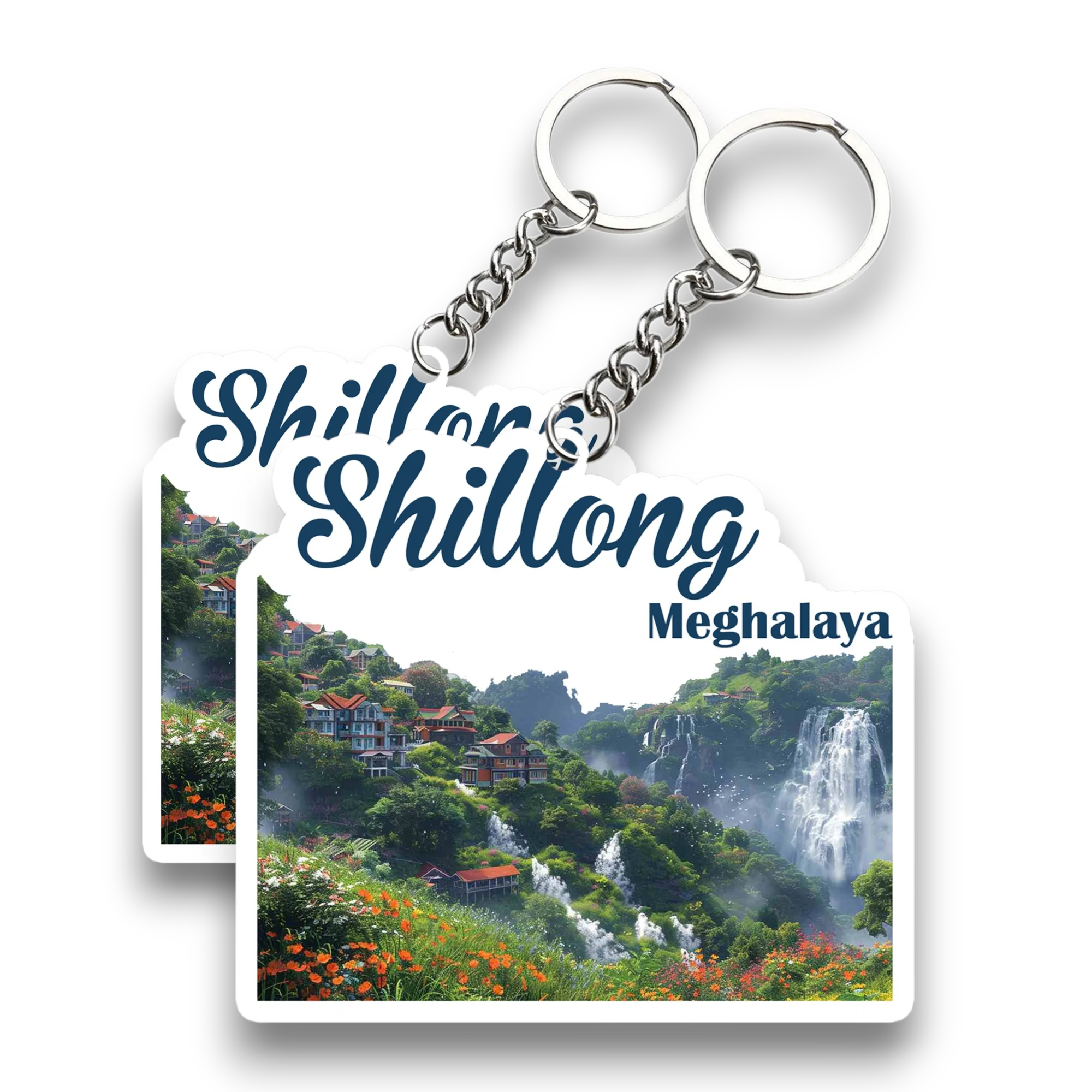 Shillong Meghalaya  Key chain ( Set of 2 ) - Image 2