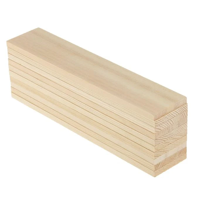 ShopTwiz 10 Pieces Natural Pine Wood Rectangle Board Panel for Arts Craft - Image 5