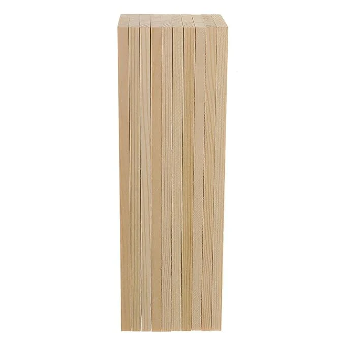 ShopTwiz 10 Pieces Natural Pine Wood Rectangle Board Panel for Arts Craft - Image 6
