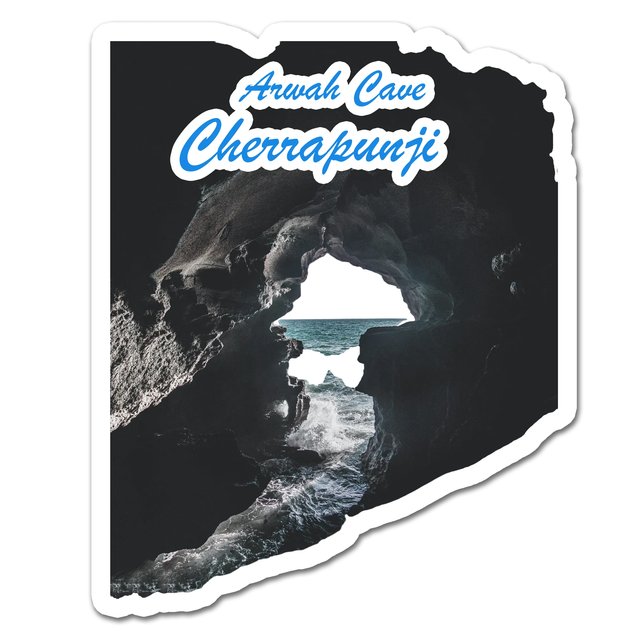 ShopTwiz Arwah Cave (Cherrapunji) Awesome City Lovely Door Magnets And Fridge Magnet