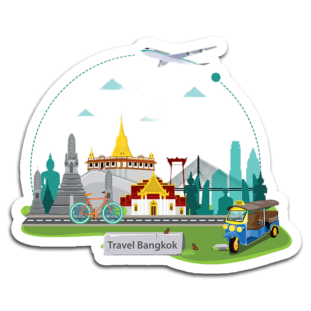 ShopTwiz Bangkok Travel City  Fridge Magnet And  Beauty Door Magnets