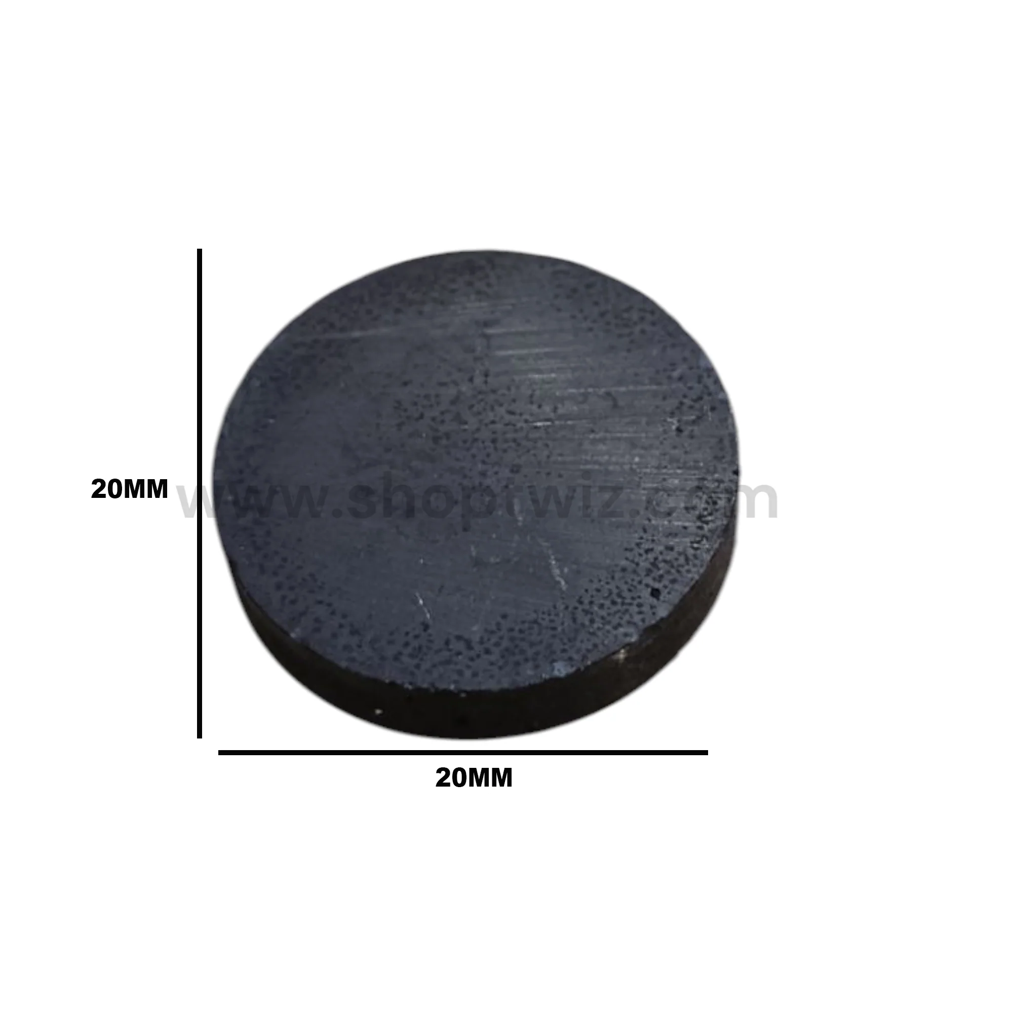 ShopTwiz Black Magnet Button ( 1 Piece ) 4 mm Thick ( 20 mm x 20 mm ) - Image 3