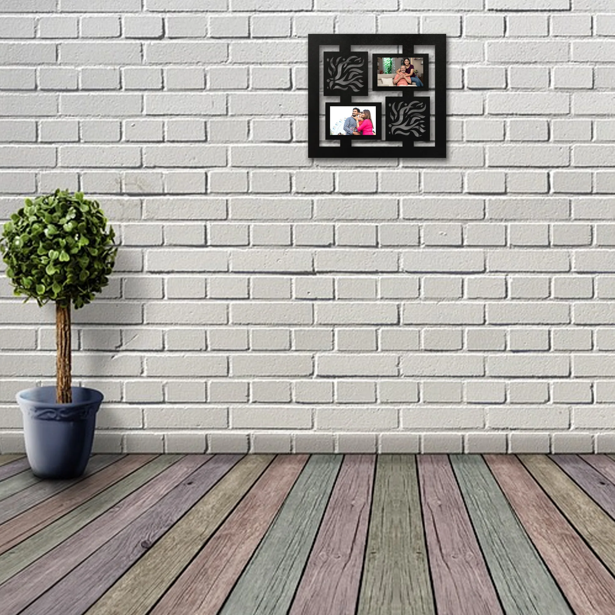 ShopTwiz Square Good Looking  Collage Photo Frame with 2 photos ( Customizable ) - Image 2