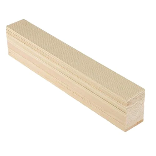 ShopTwiz Craft 20 Pieces Natural Pine Wood Rectangle Board Panel for Arts Craft - Image 3