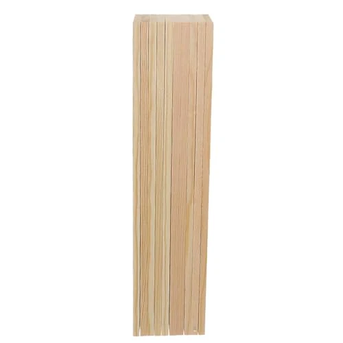 ShopTwiz Craft 20 Pieces Natural Pine Wood Rectangle Board Panel for Arts Craft - Image 7
